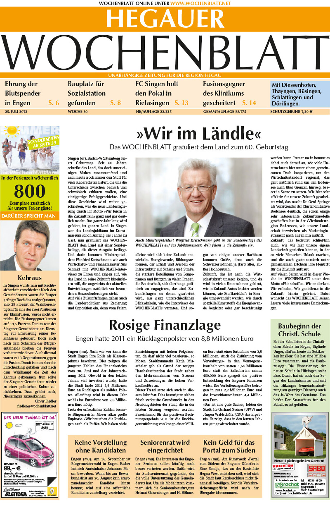 Ausgabe 30 vom 25. Juli 2012