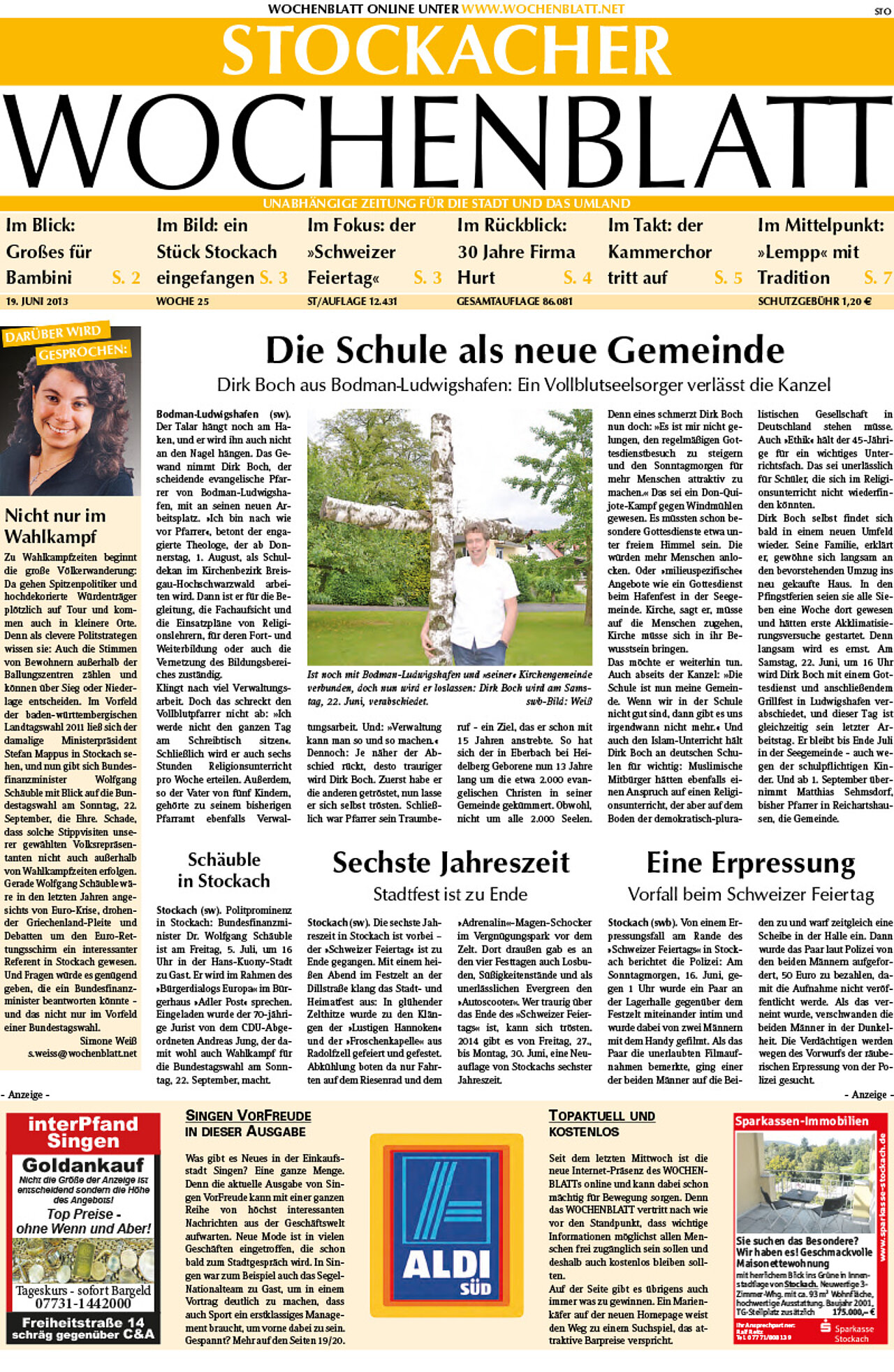 Ausgabe 25 vom 19. Juni 2013