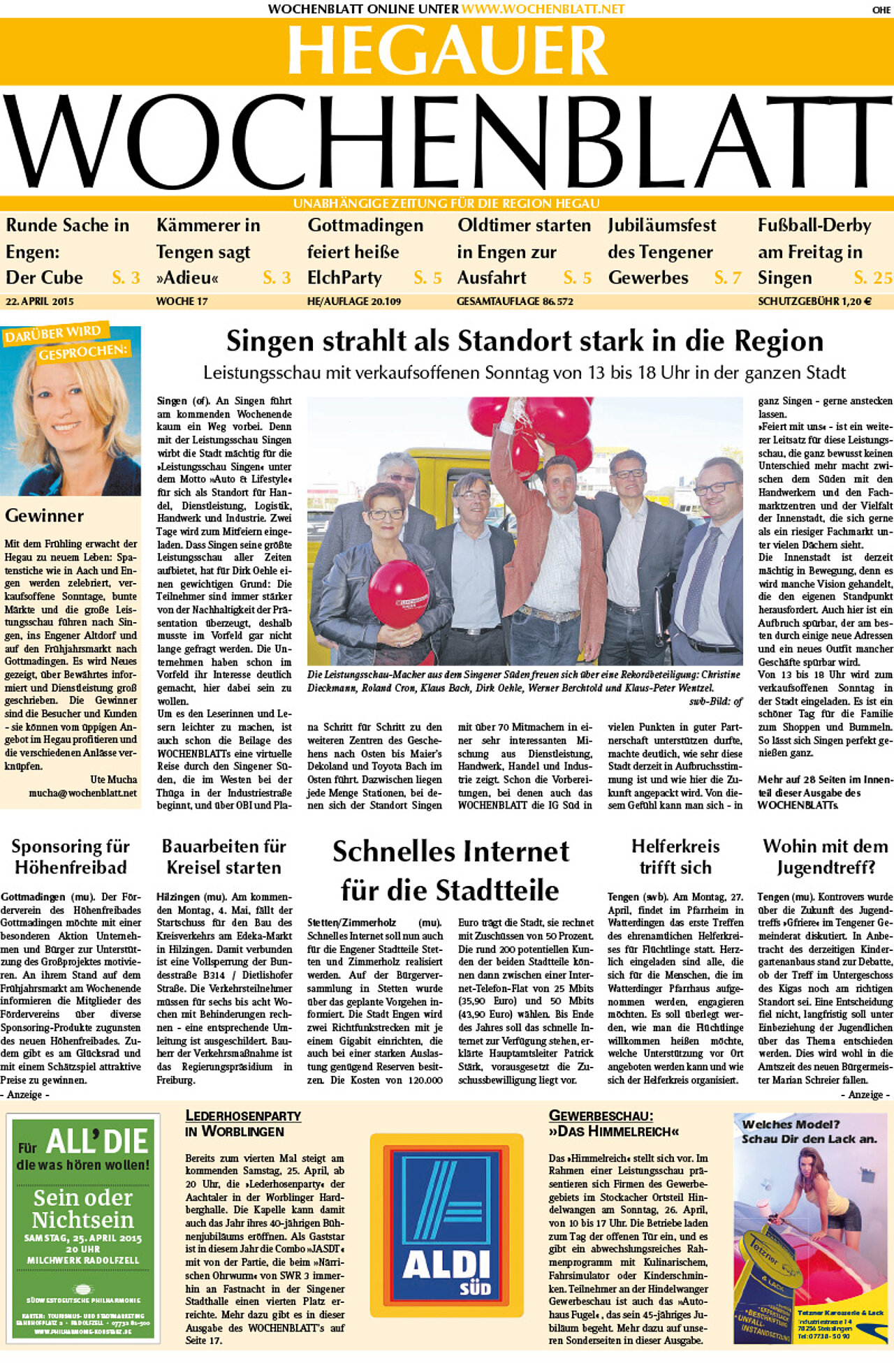 Ausgabe 17 vom 22. April 2015
