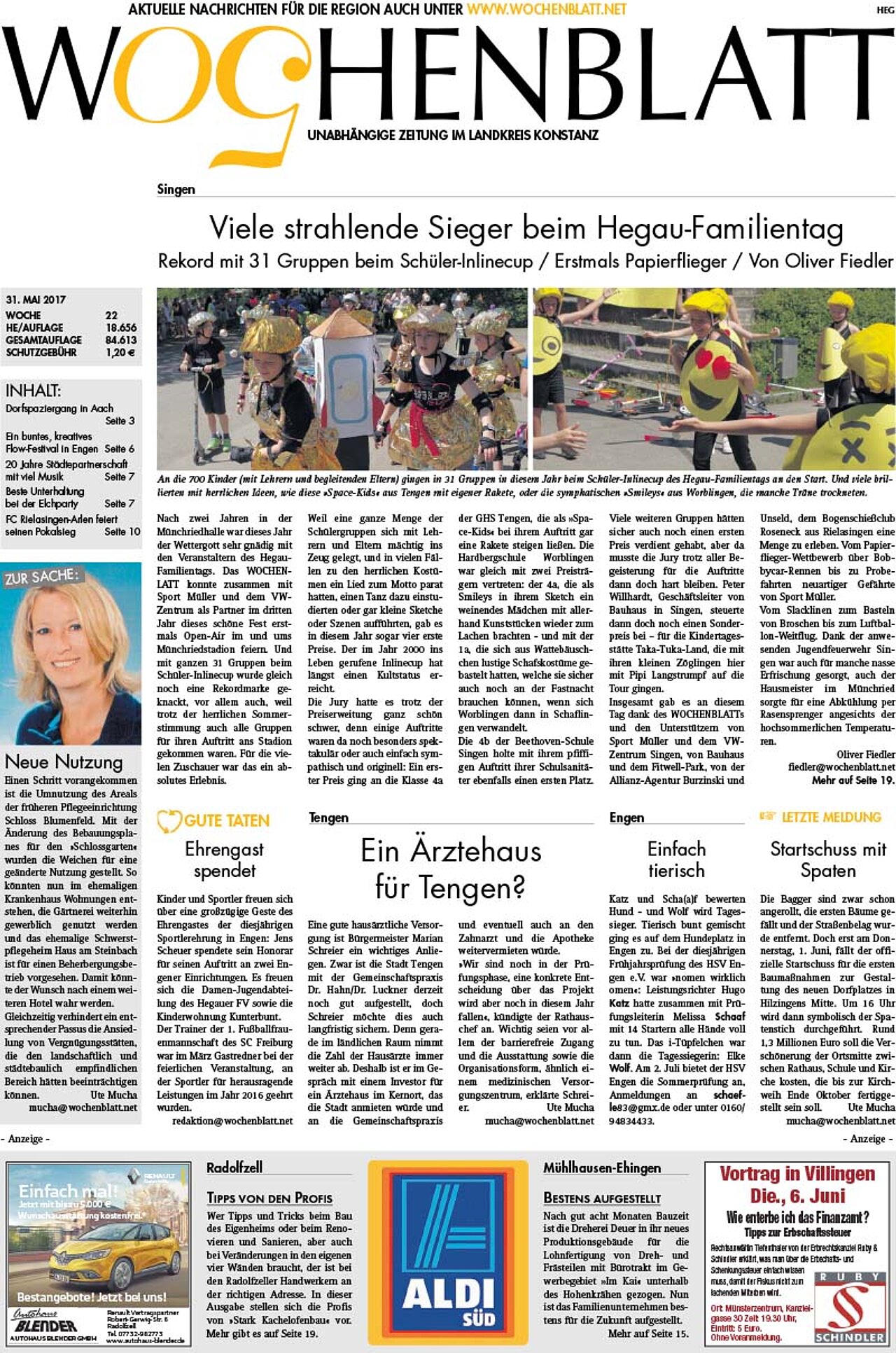 Ausgabe 22 vom 31. Mai 2017