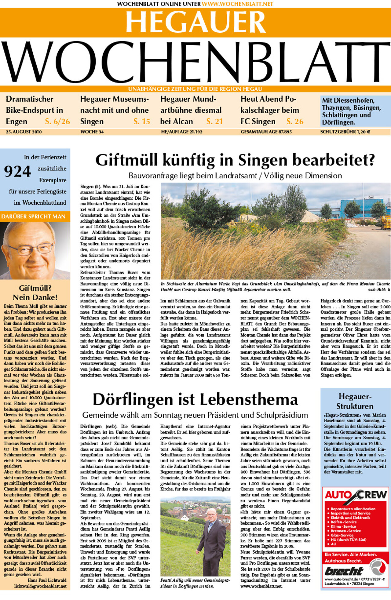 Ausgabe 34 vom 25. August 2010