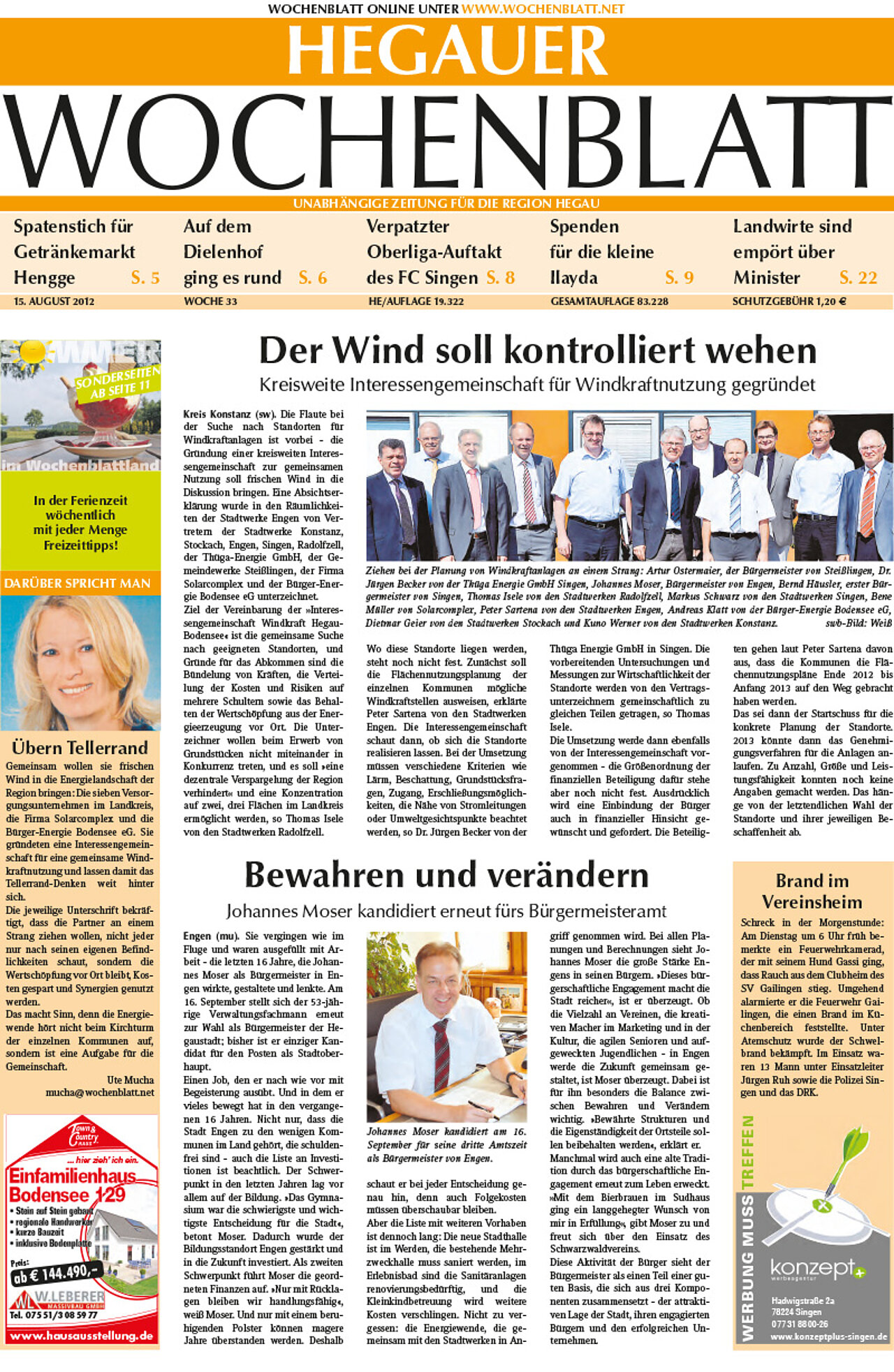 Ausgabe 33 vom 15. August 2012