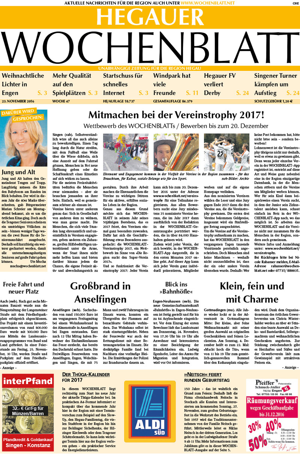 Ausgabe 47 vom 23. November 2016