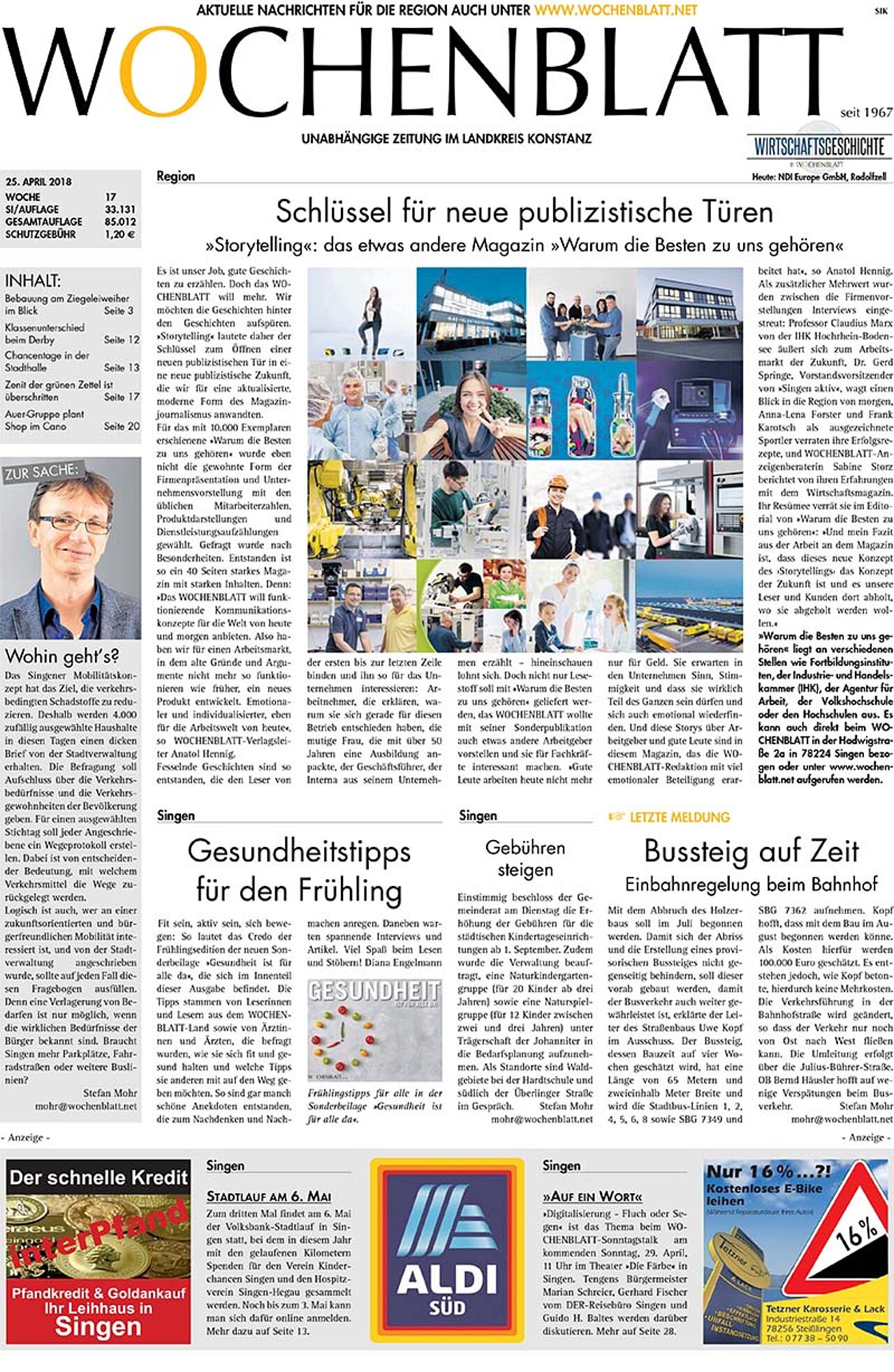 Ausgabe 17 vom 25. April 2018