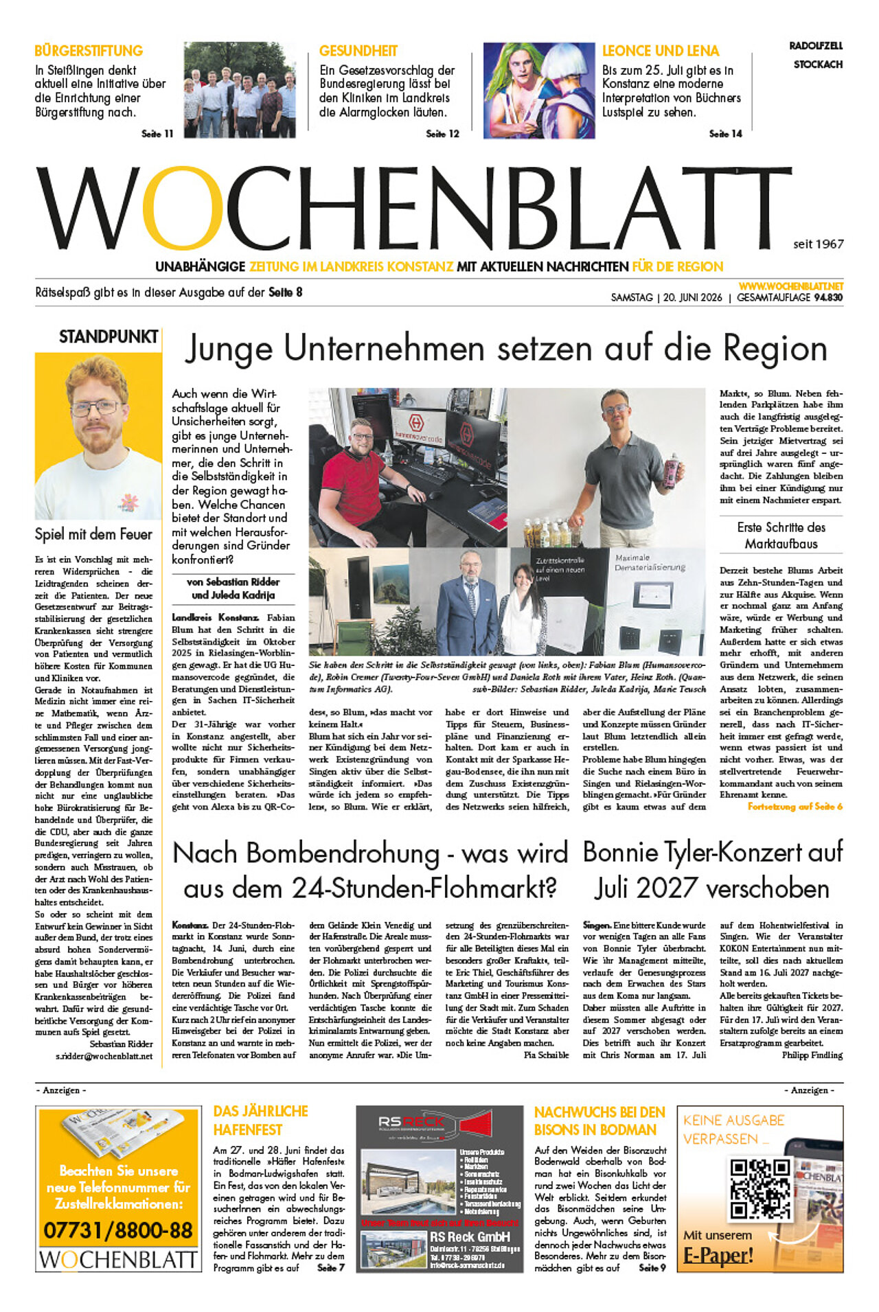 Ausgabe 25 vom 20. Juni 2026
