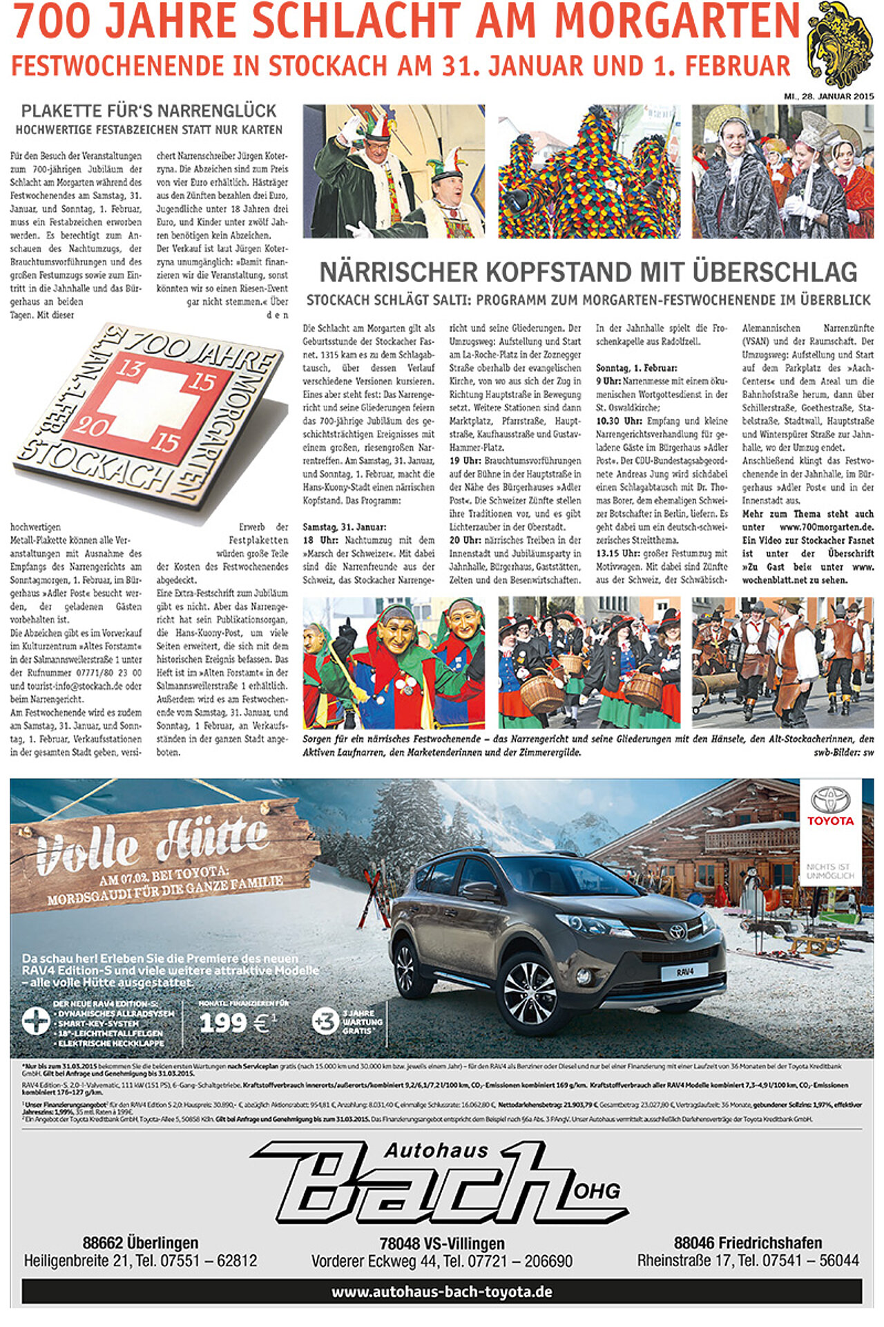 Sonderbeilage vom 28. Januar