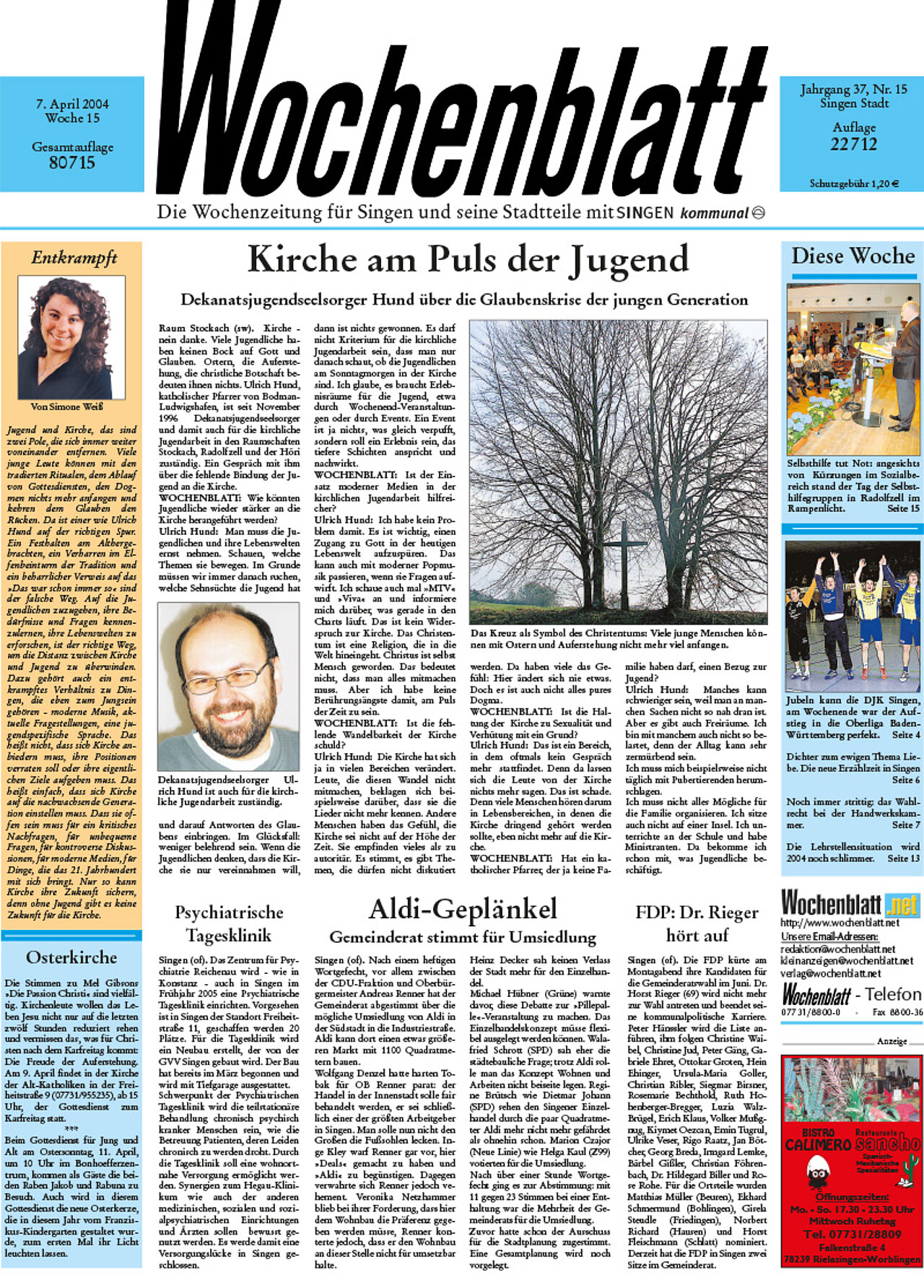 Ausgabe 15 vom 07. April 2004