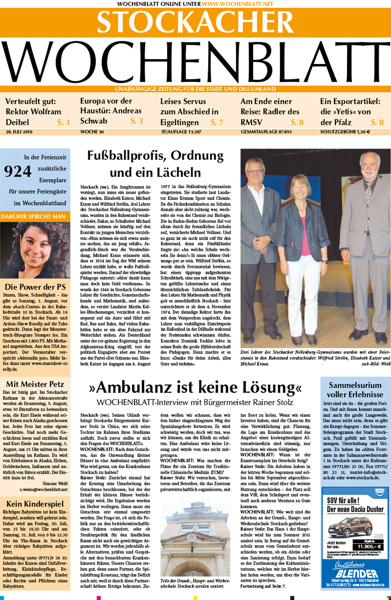 Ausgabe 30 vom 28. Juli 2010
