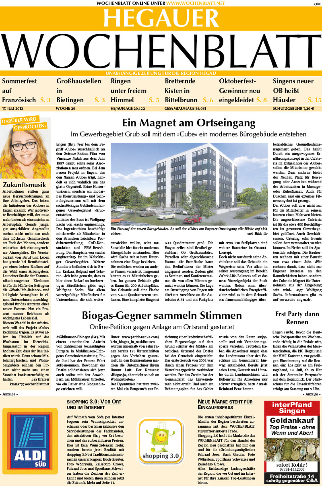 Ausgabe 29 vom 17. Juli 2013