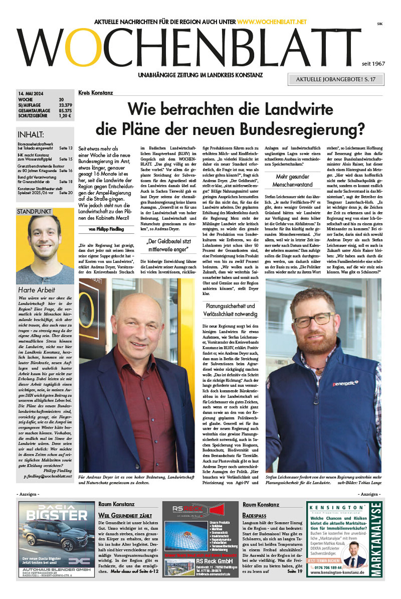 Ausgabe 20 vom 14. Mai 2025
