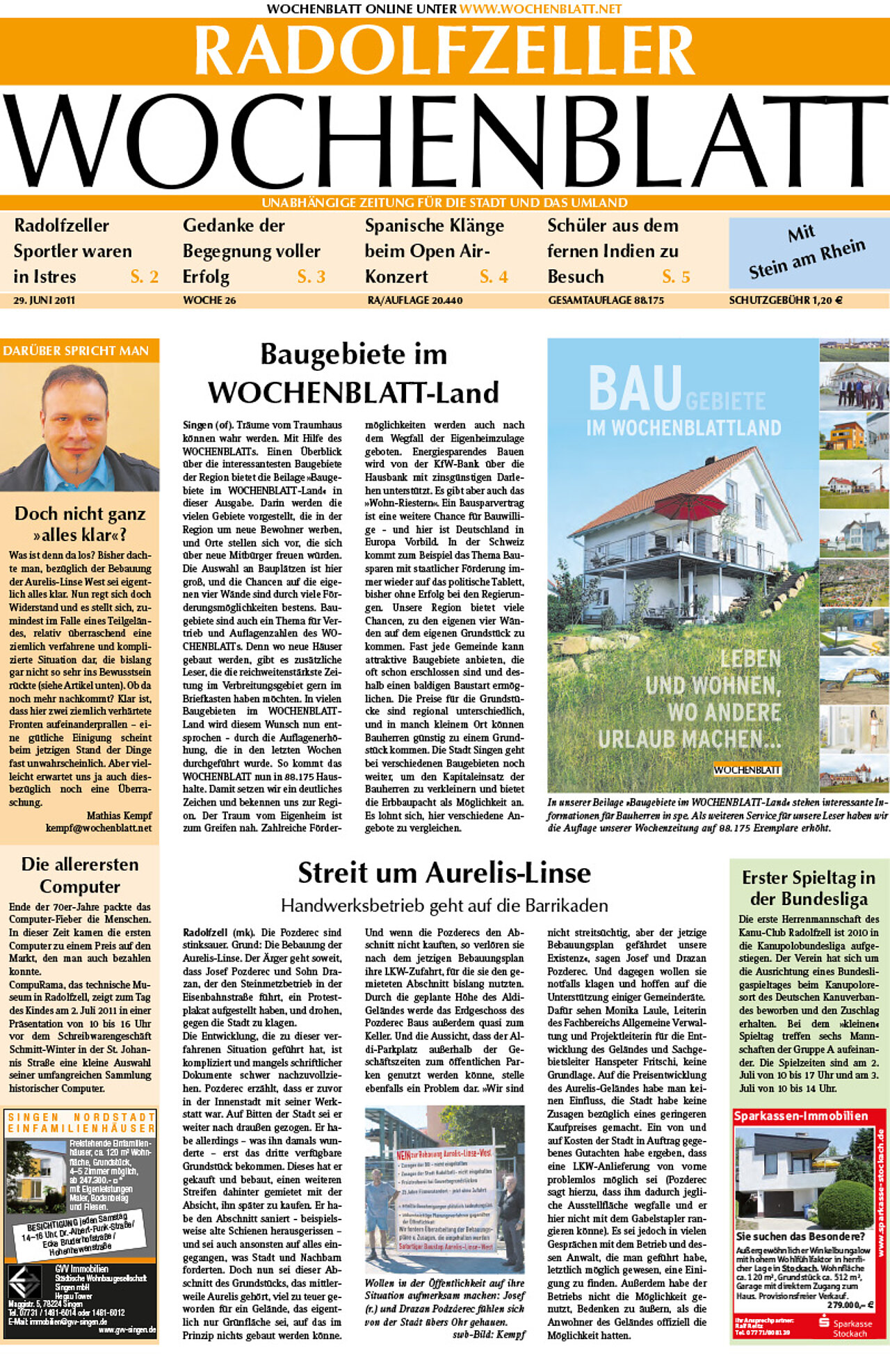 Ausgabe 26 vom 29. Juni 2011