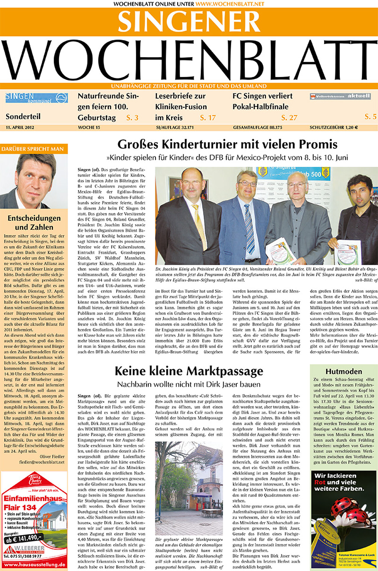 Ausgabe 15 vom 11. April 2012