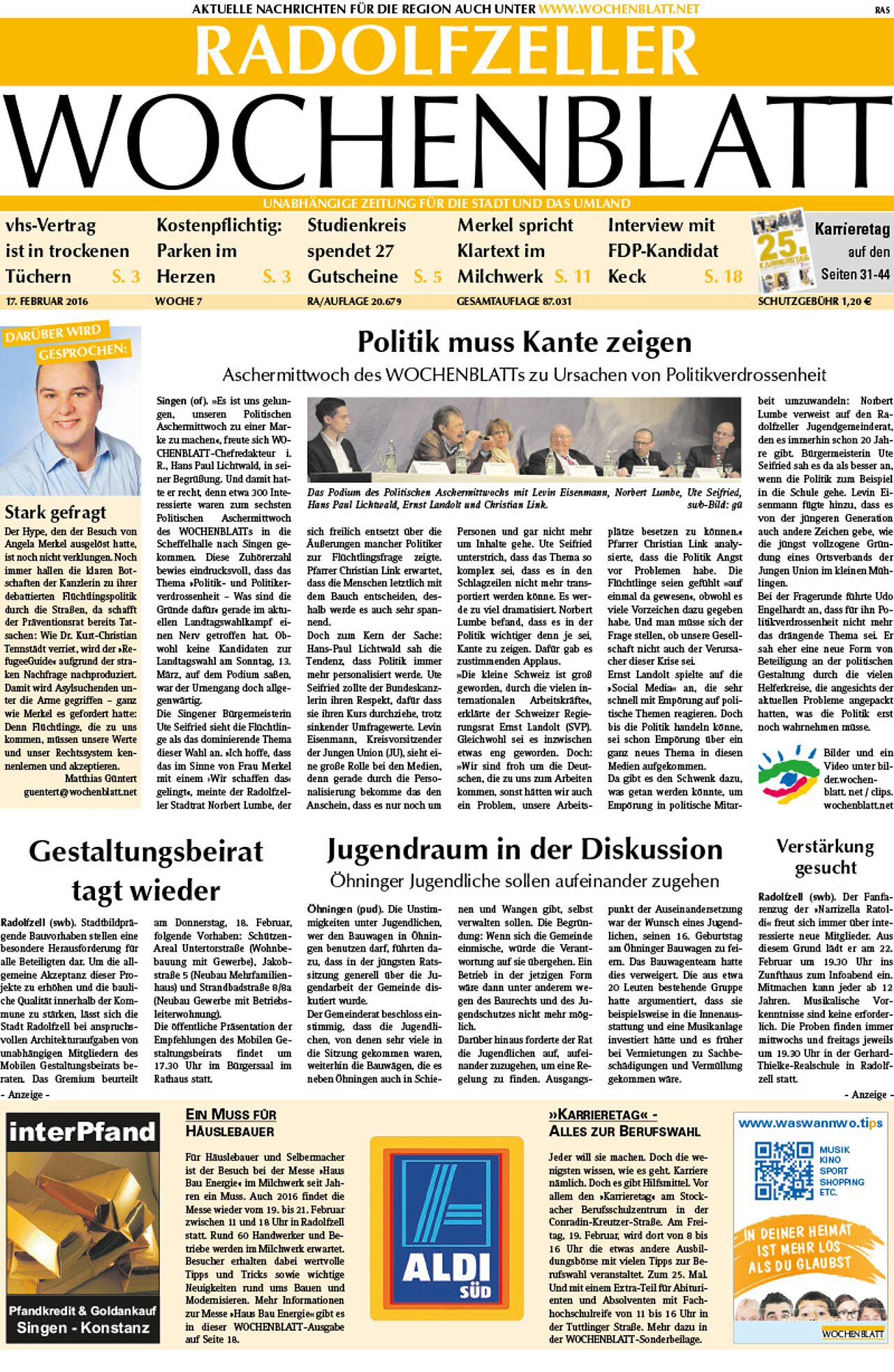 Ausgabe 07 vom 17. Februar 2016