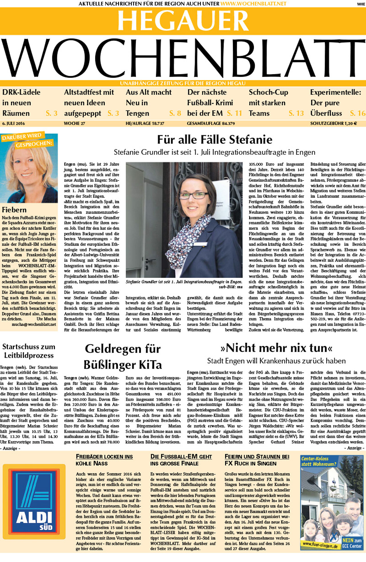 Ausgabe 27 vom 06. Juli 2016