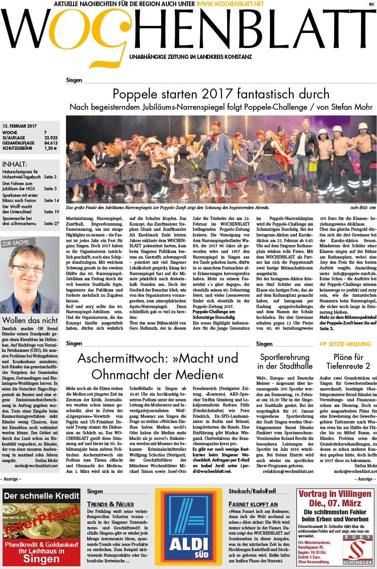 Ausgabe 07 vom 15. Februar 2017
