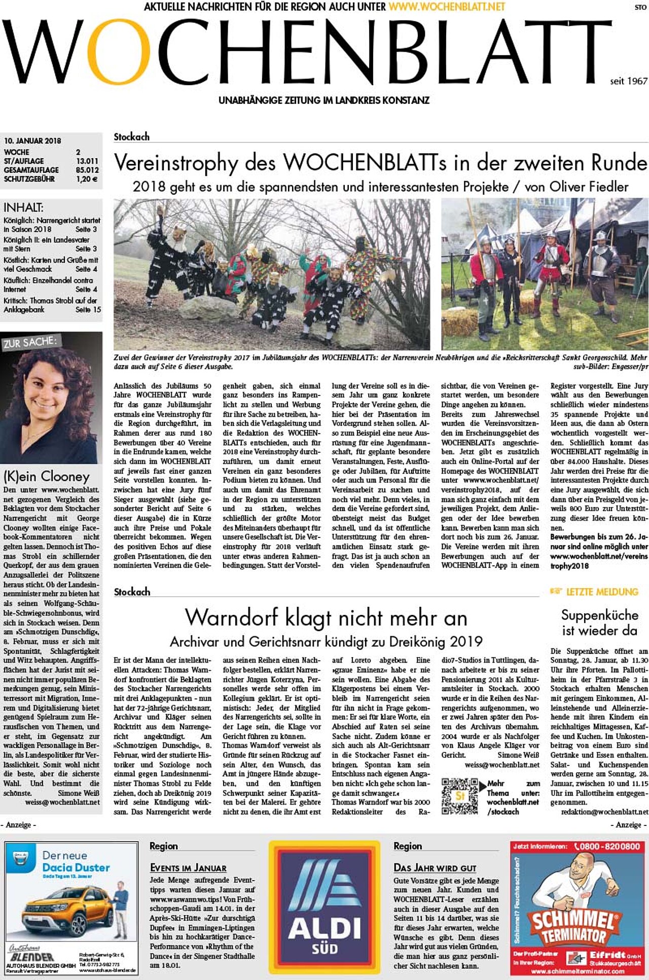 Ausgabe 02 vom 10. Januar 2018