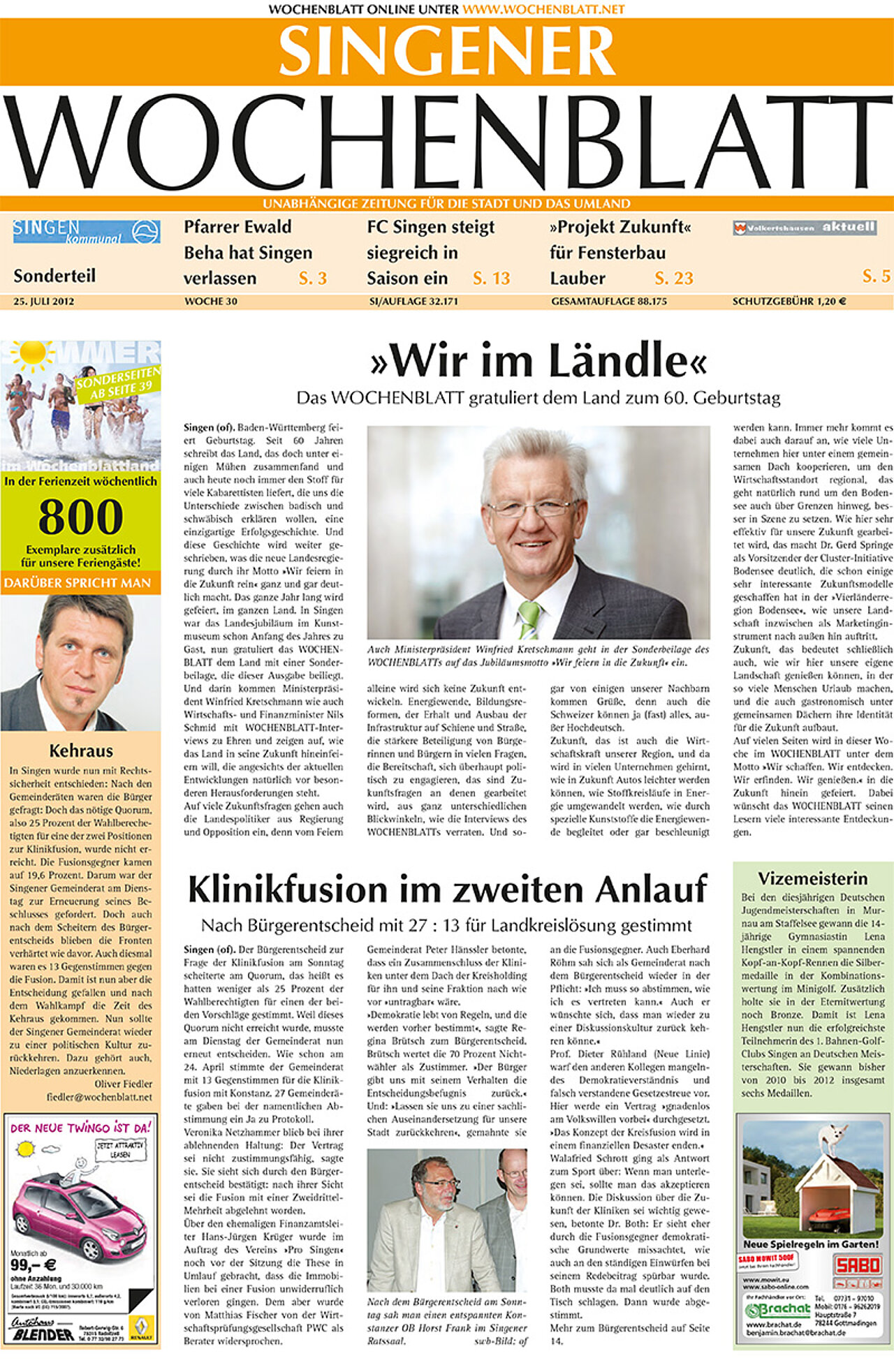 Ausgabe 30 vom 25. Juli 2012