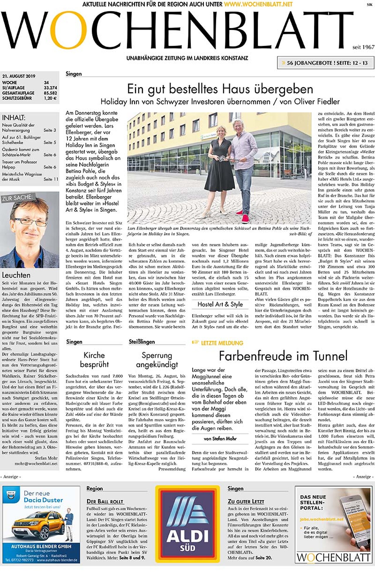 Ausgabe 34 vom 21. August 2019
