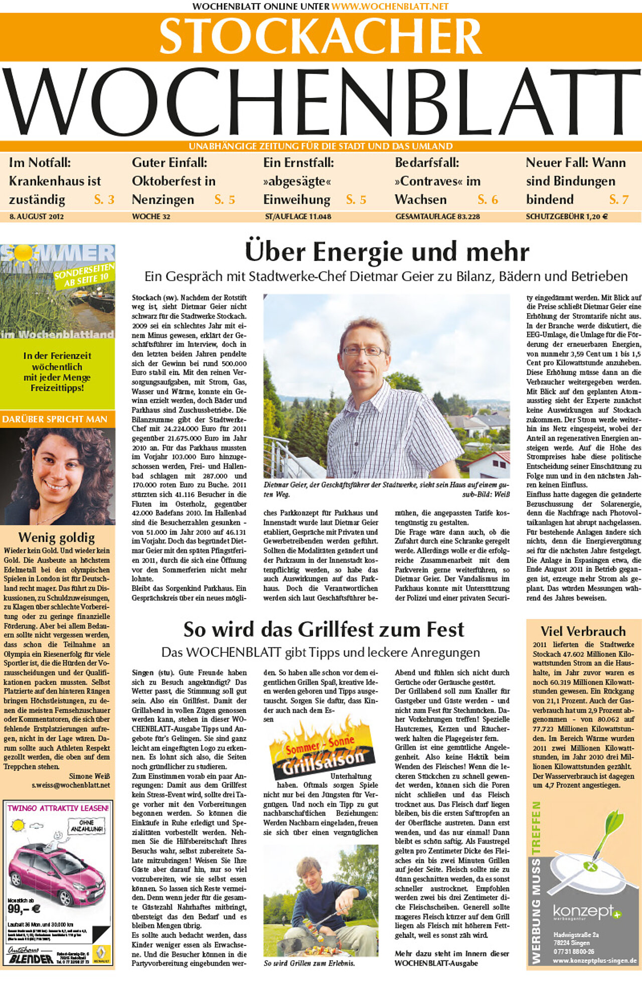 Ausgabe 32 vom 08. August 2012