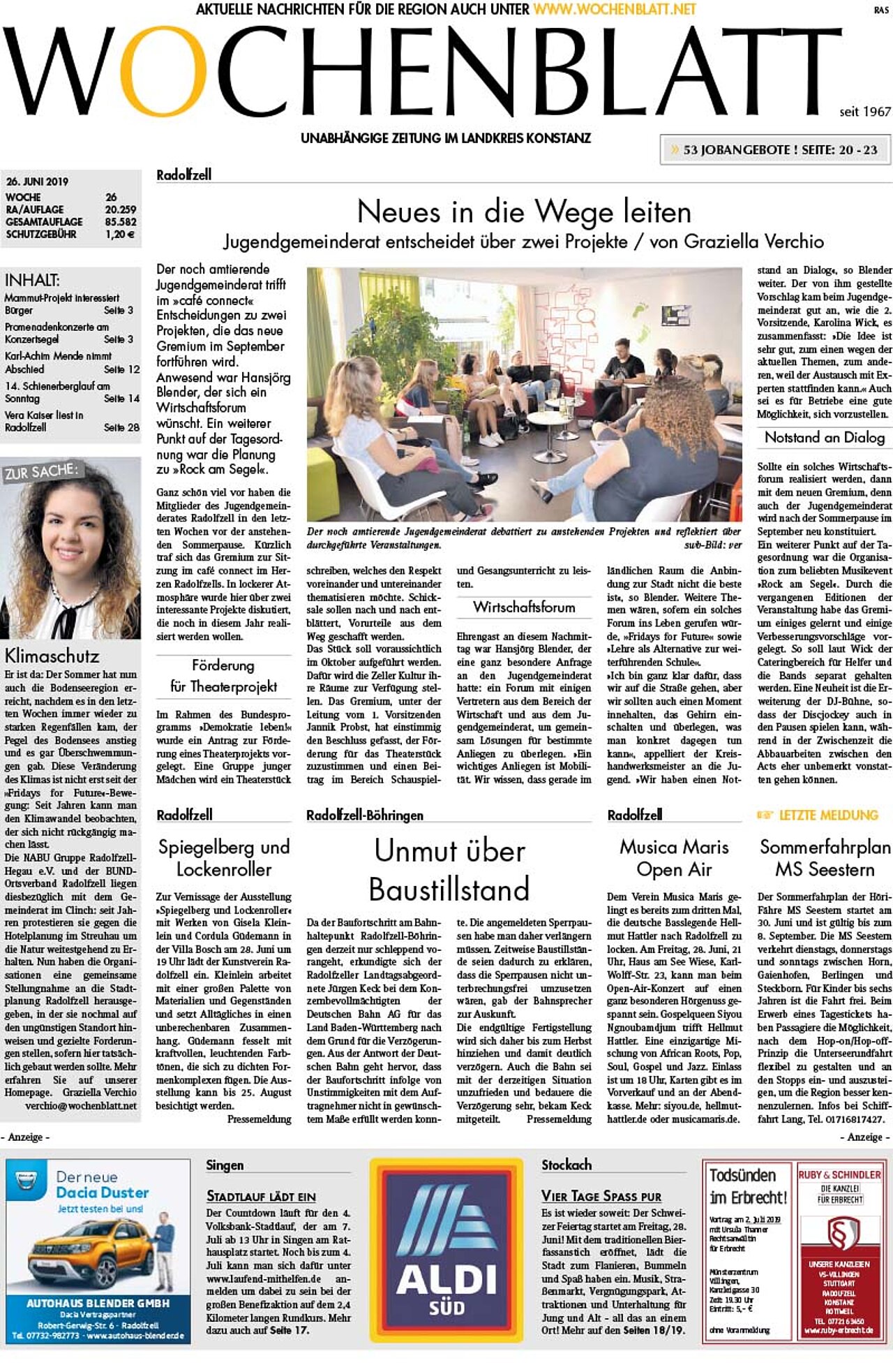Ausgabe 26 vom 26. Juni 2019
