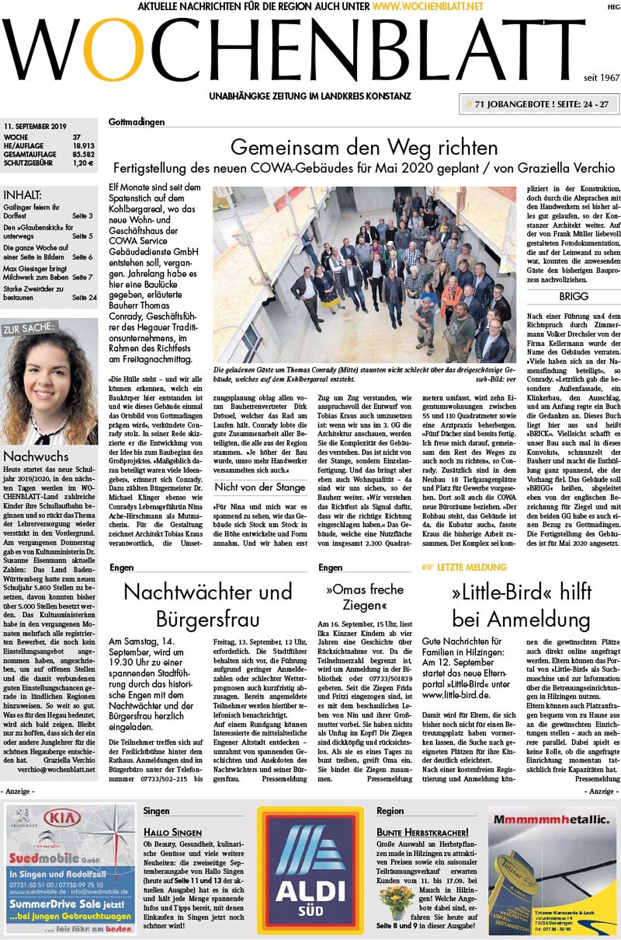 Ausgabe 37 vom 11. September 2019