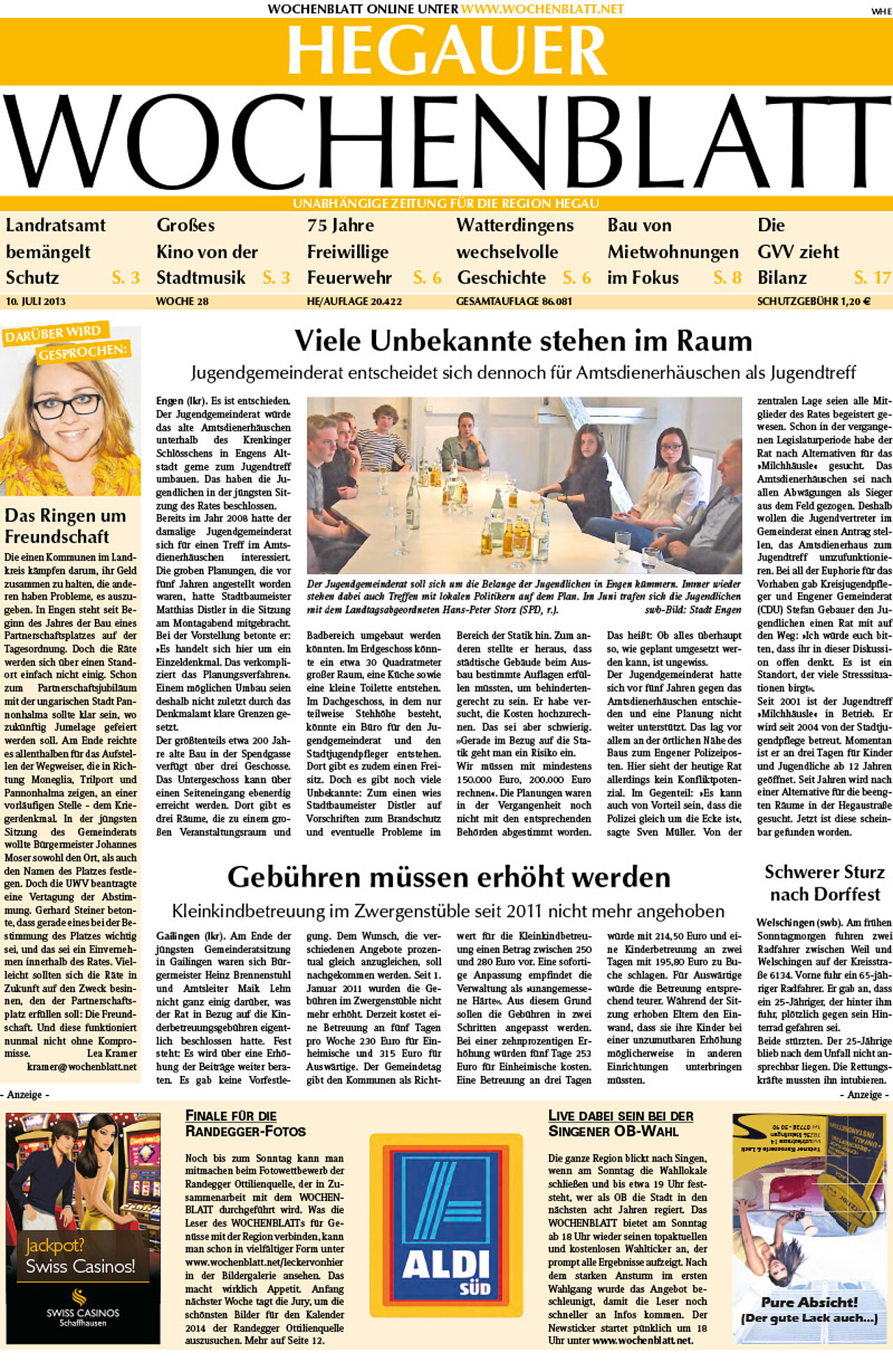 Ausgabe 28 vom 10. Juli 2013