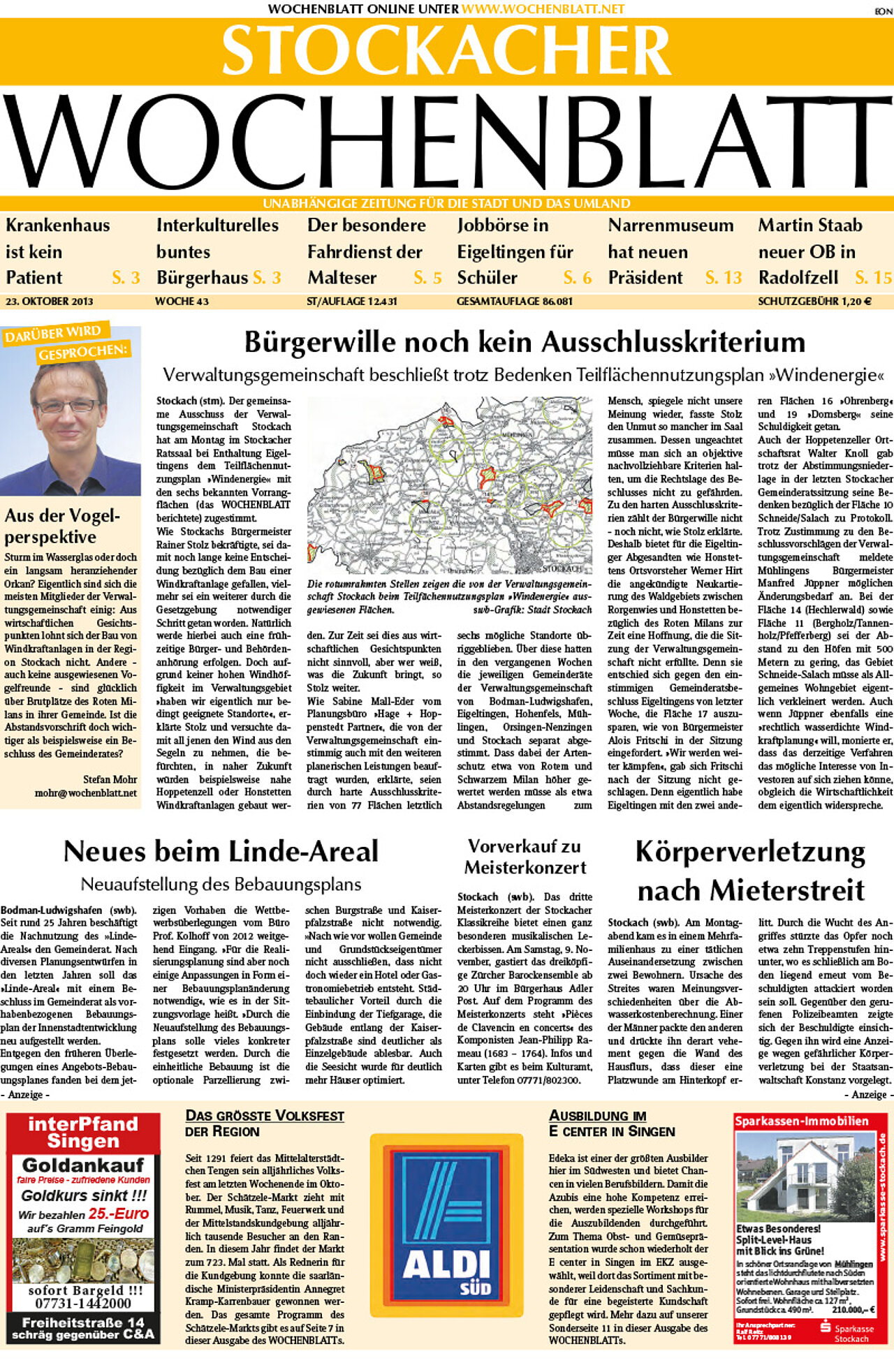 Ausgabe 43 vom 23. Oktober 2013