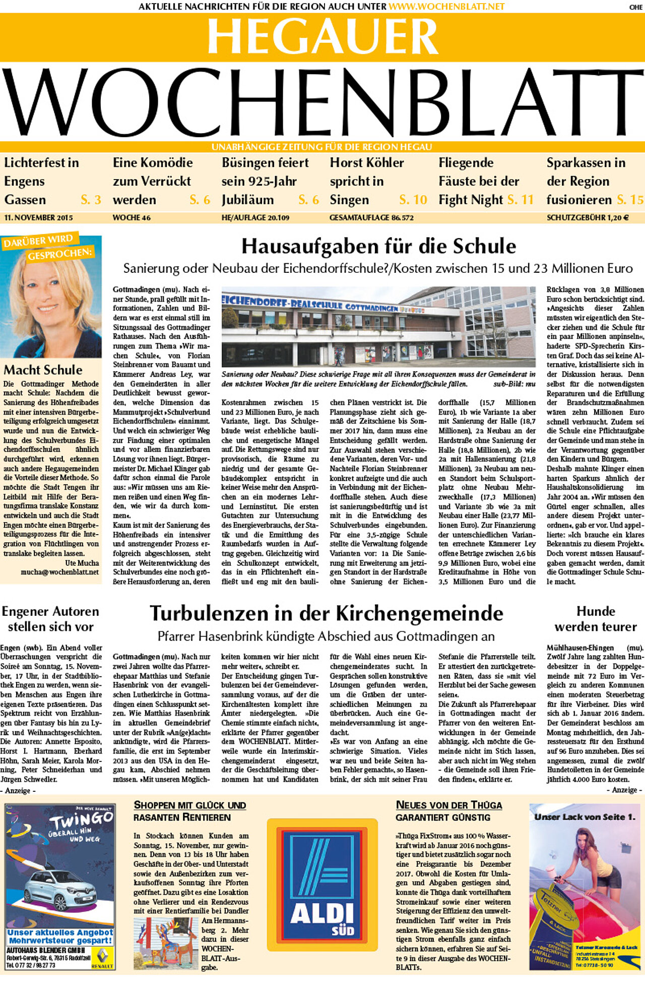 Ausgabe 46 vom 11. November 2015