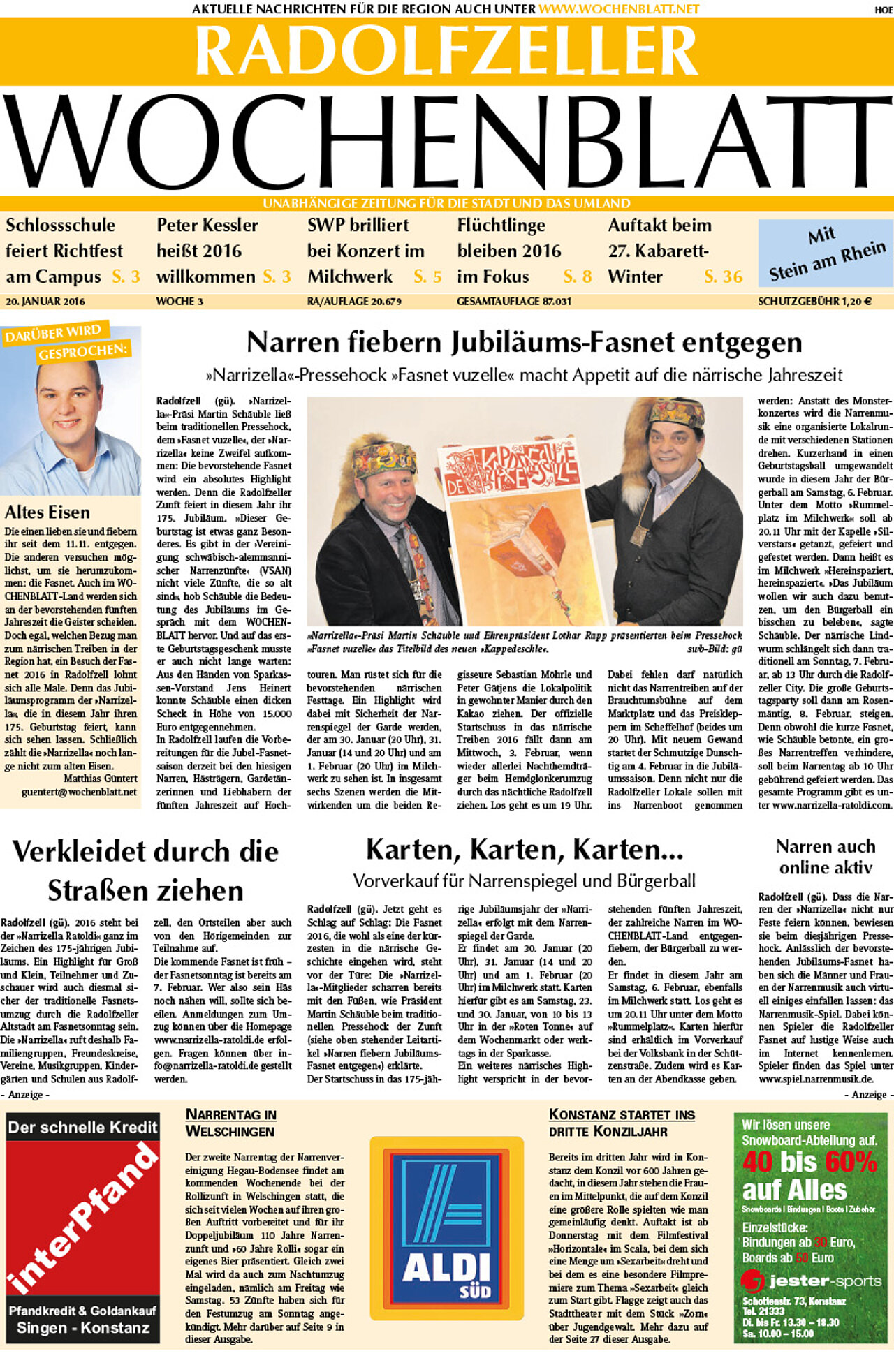 Ausgabe 03 vom 20. Januar 2016