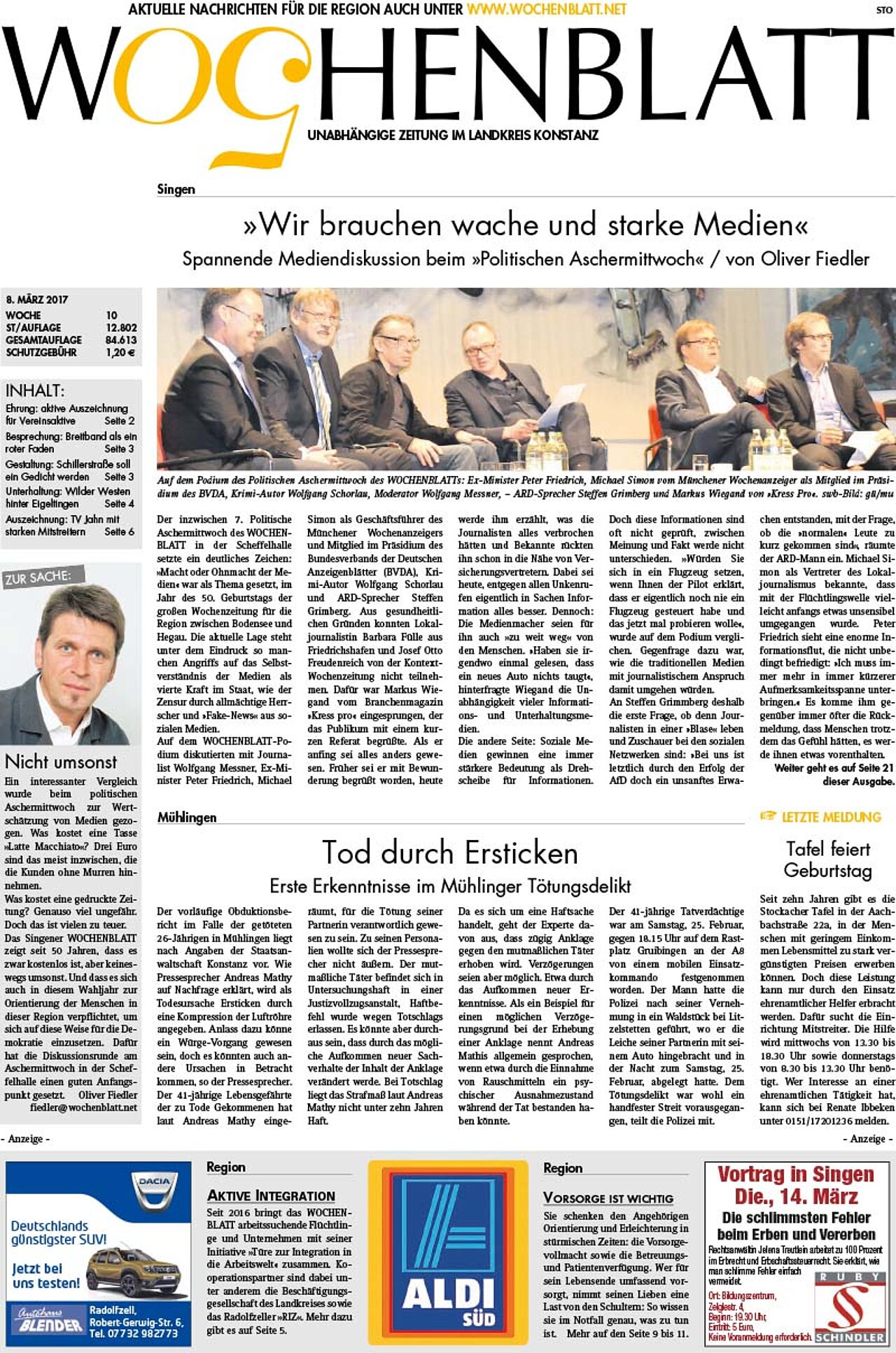 Ausgabe 10 vom 08. März 2017