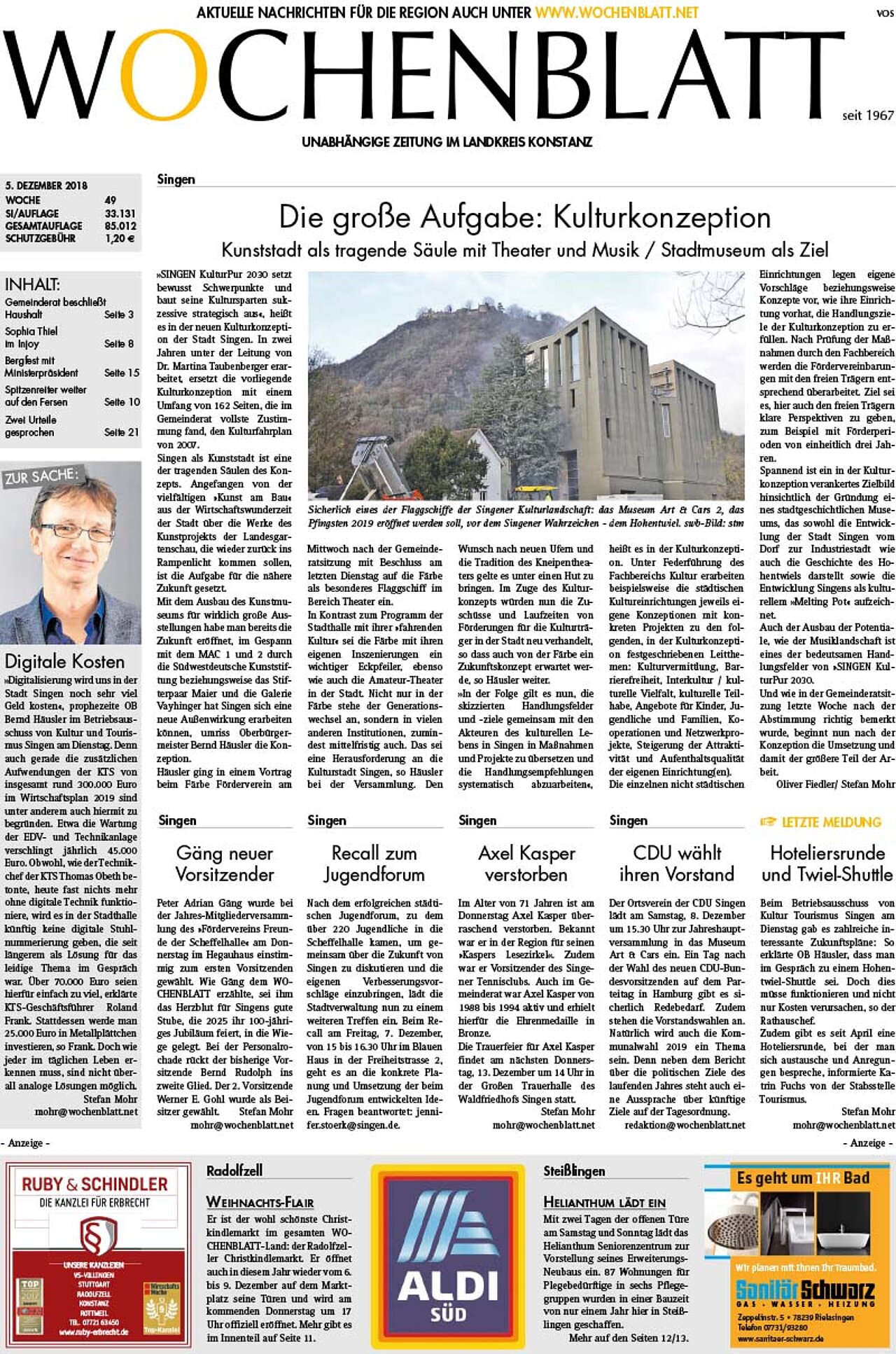 Ausgabe 49 vom 05. Dezember 2018