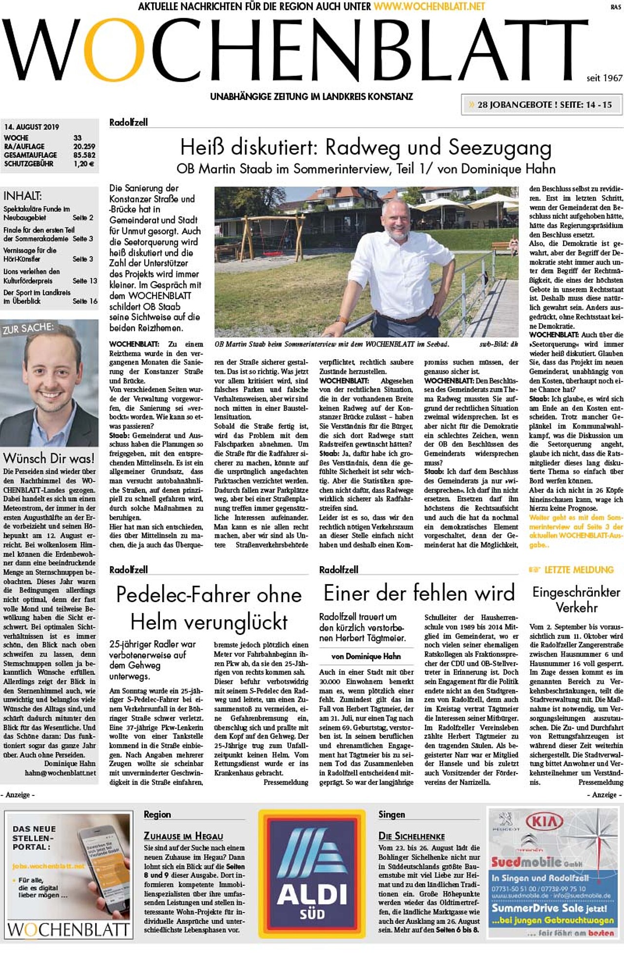 Ausgabe 33 vom 14. August 2019