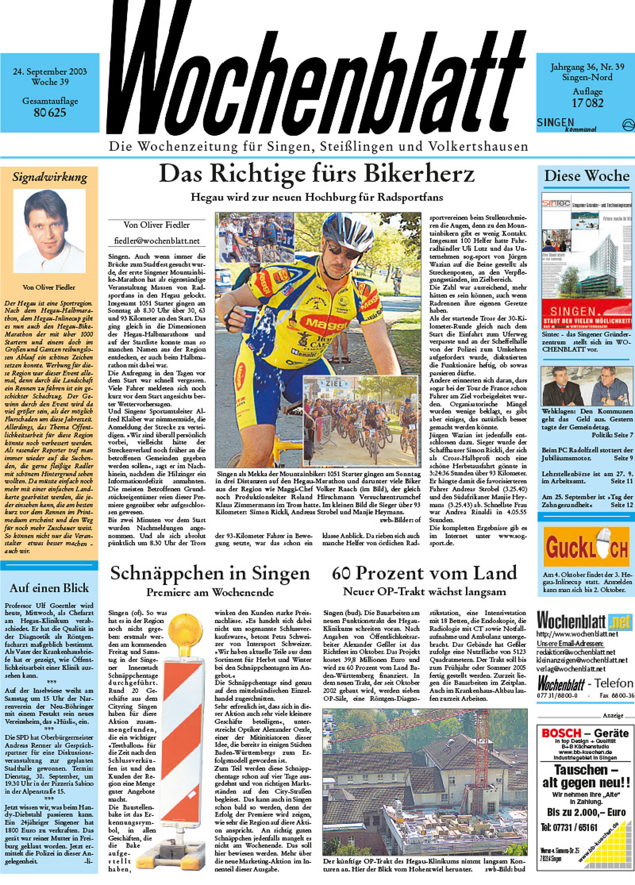 Ausgabe 39 vom 24. September 2003