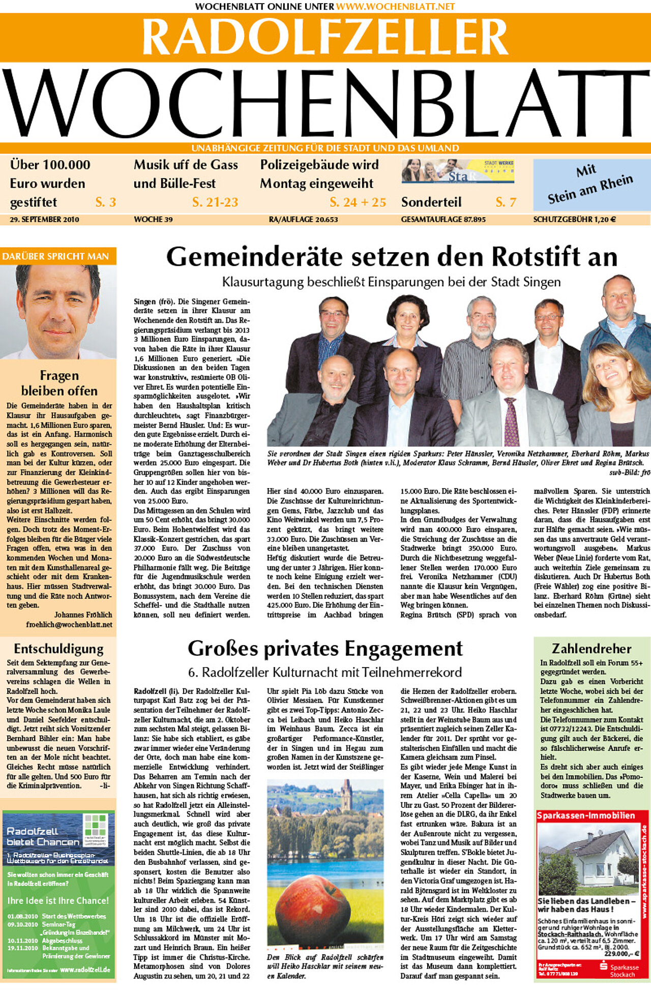 Ausgabe 39 vom 29. September 2010
