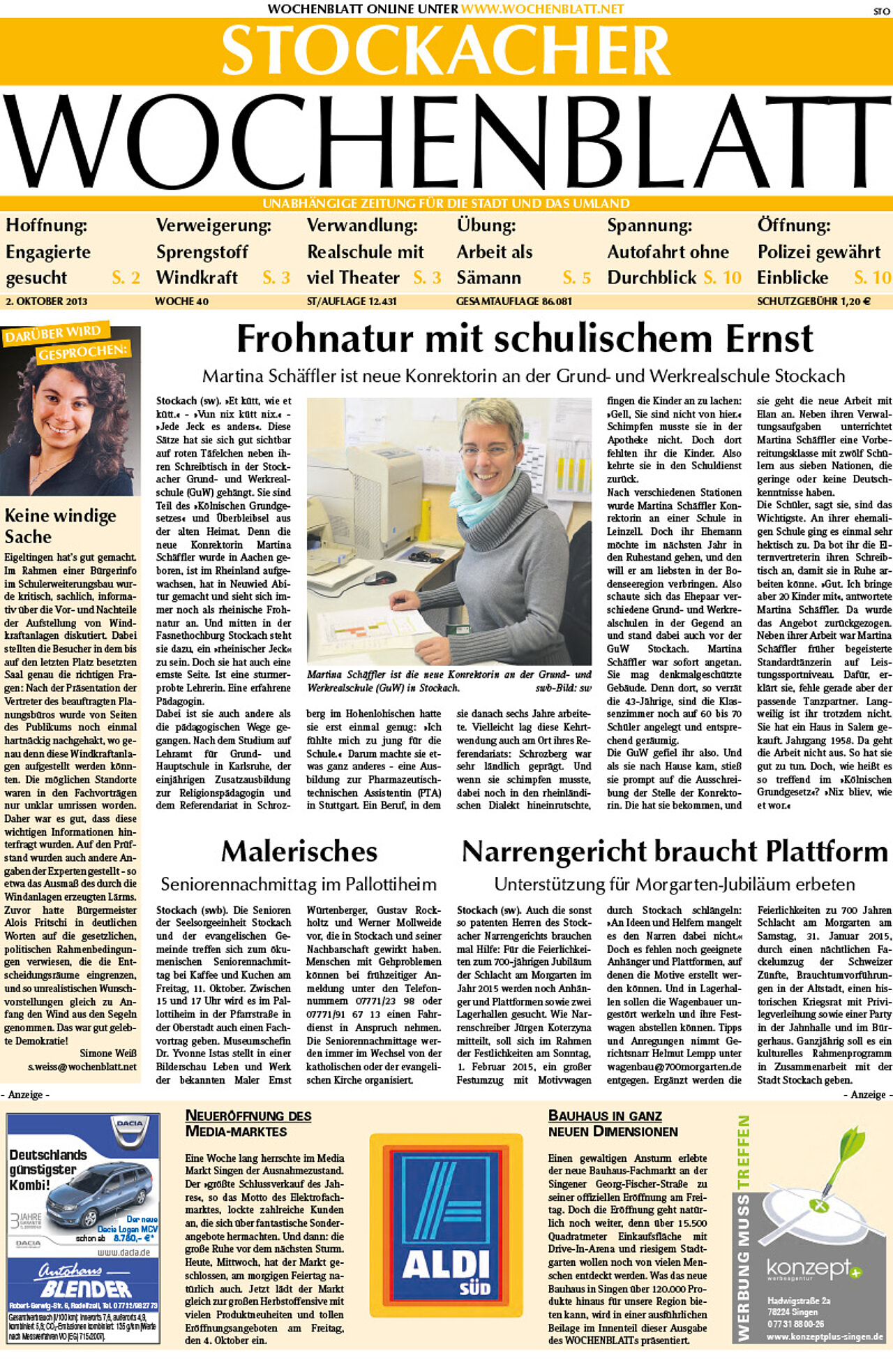 Ausgabe 40 vom 02. Oktober 2013