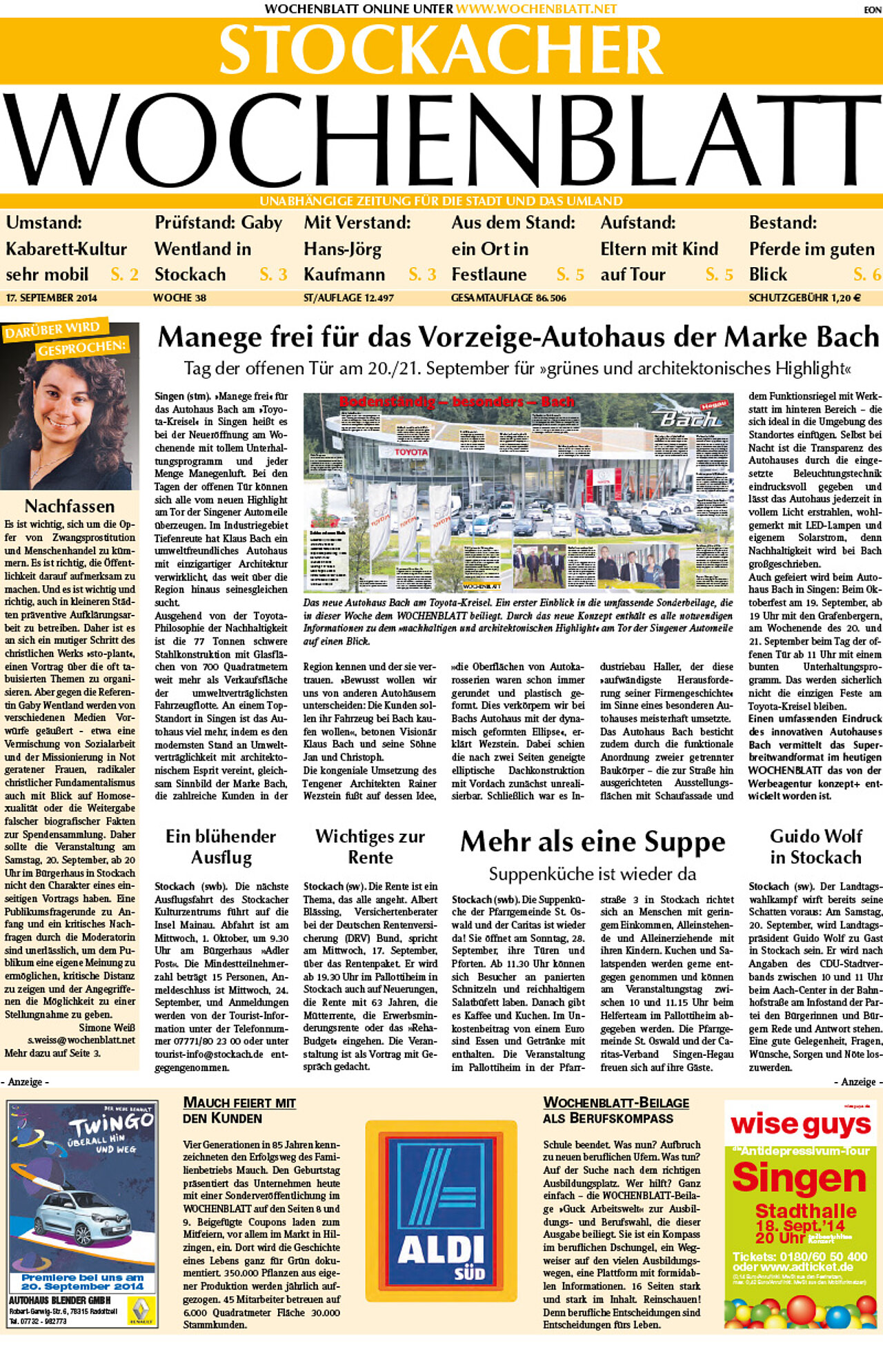 Ausgabe 38 vom 17. September 2014