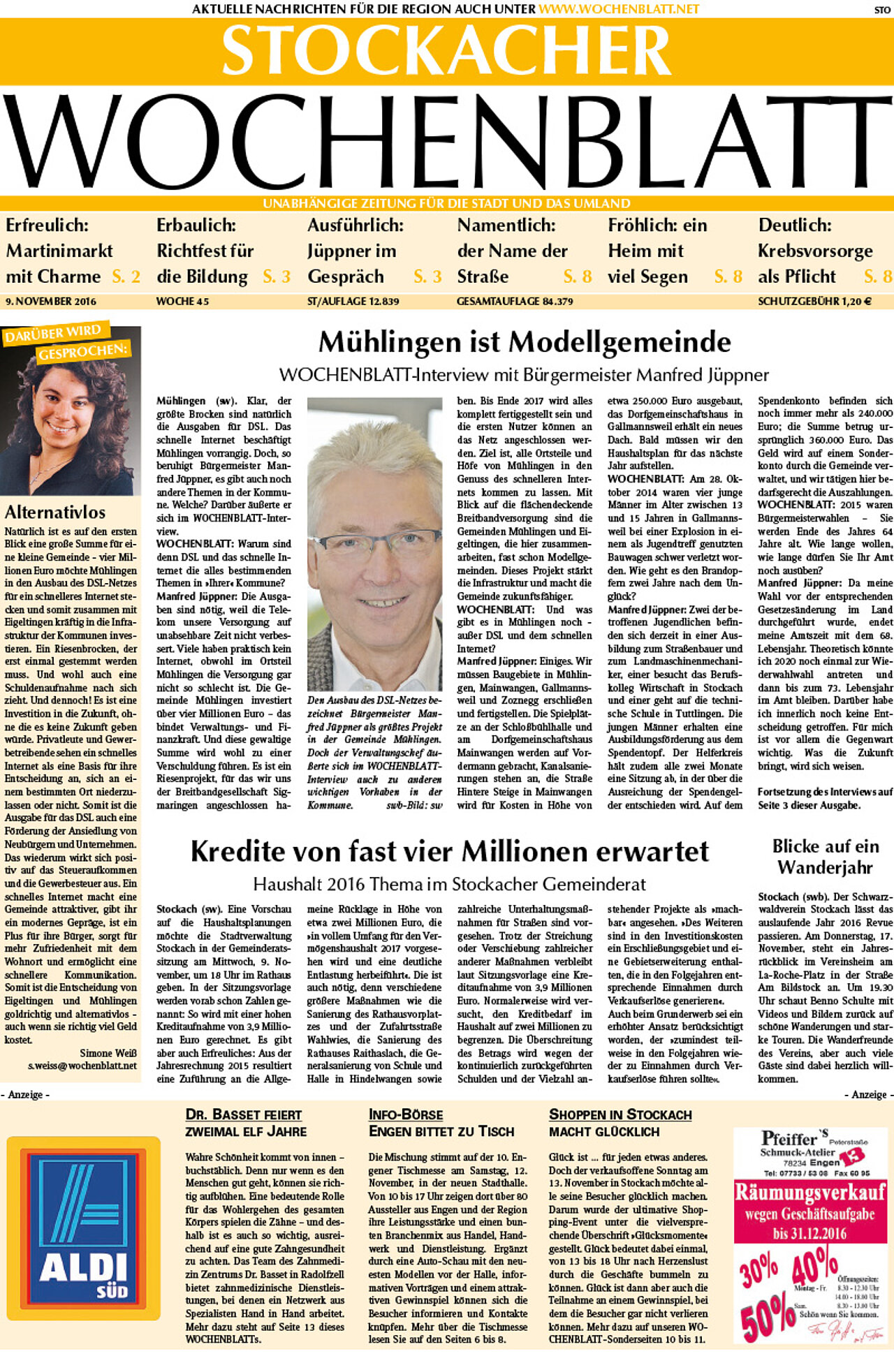 Ausgabe 45 vom 09. November 2016