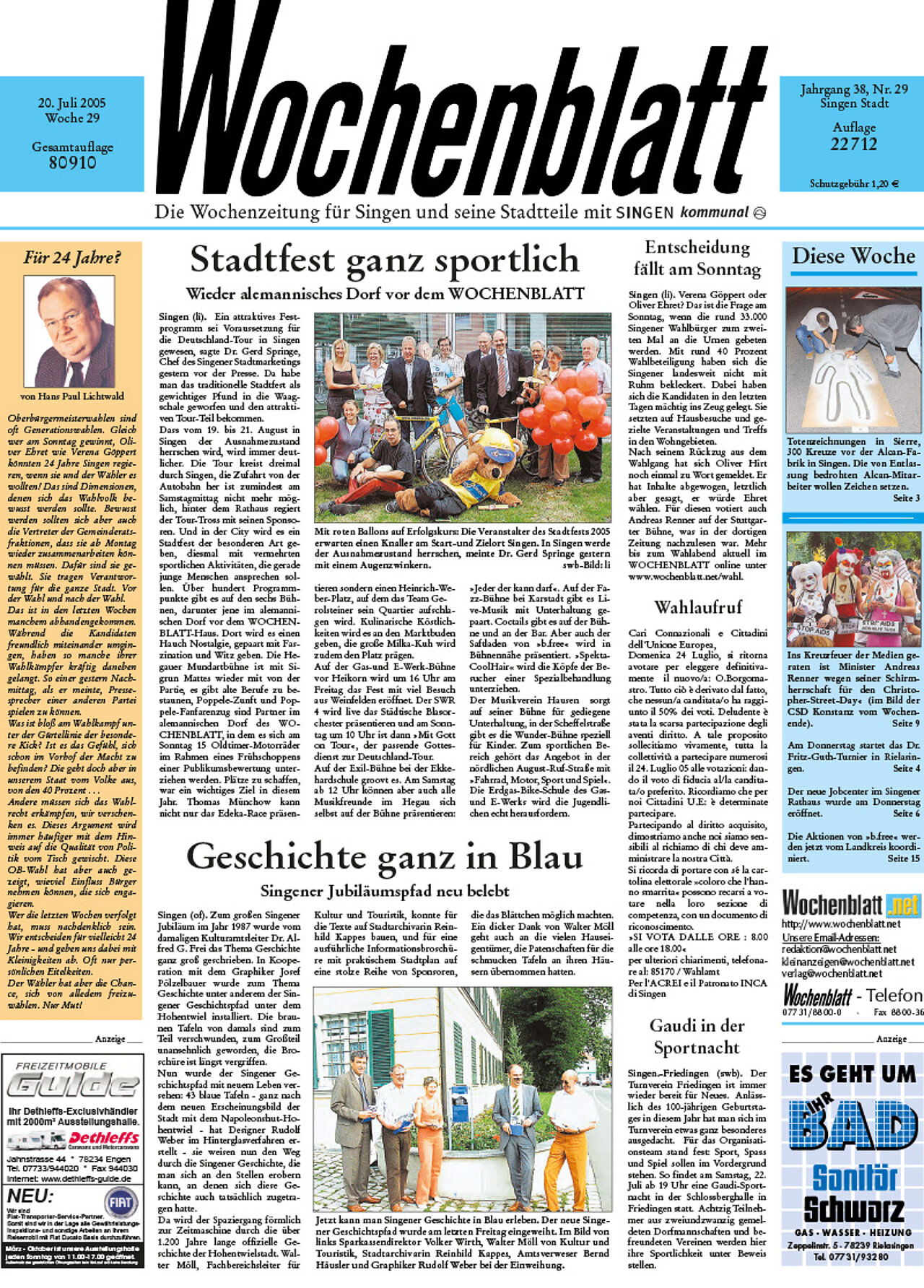 Ausgabe 29 vom 20. Juli 2005