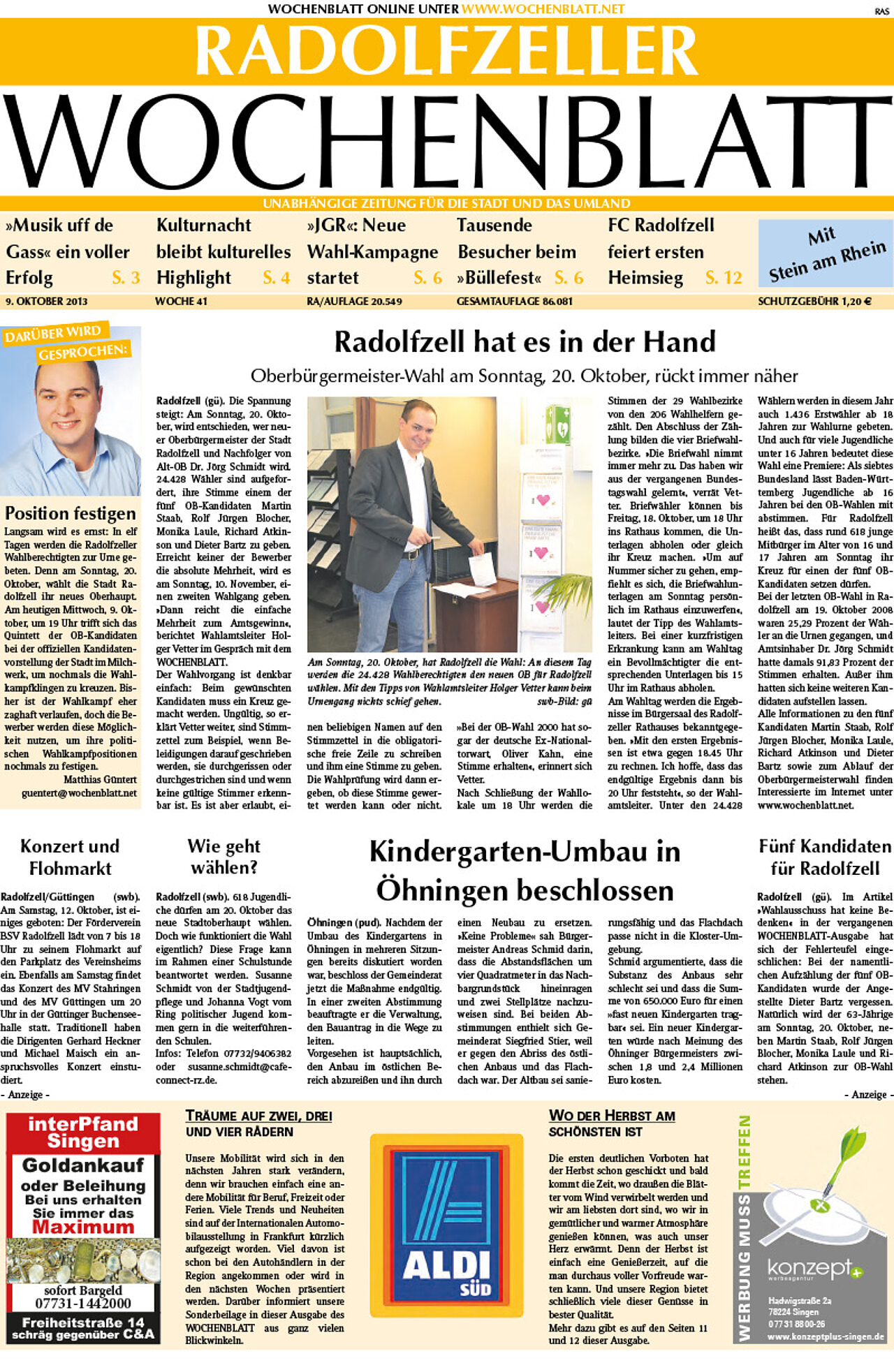 Ausgabe 41 vom 09. Oktober 2013