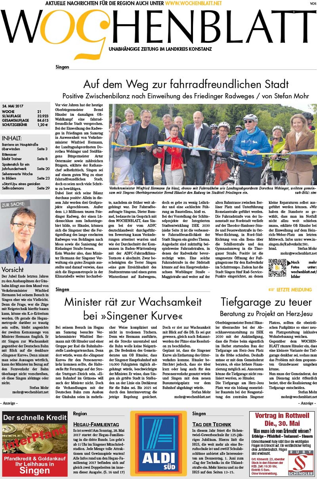 Ausgabe 21 vom 24. Mai 2017