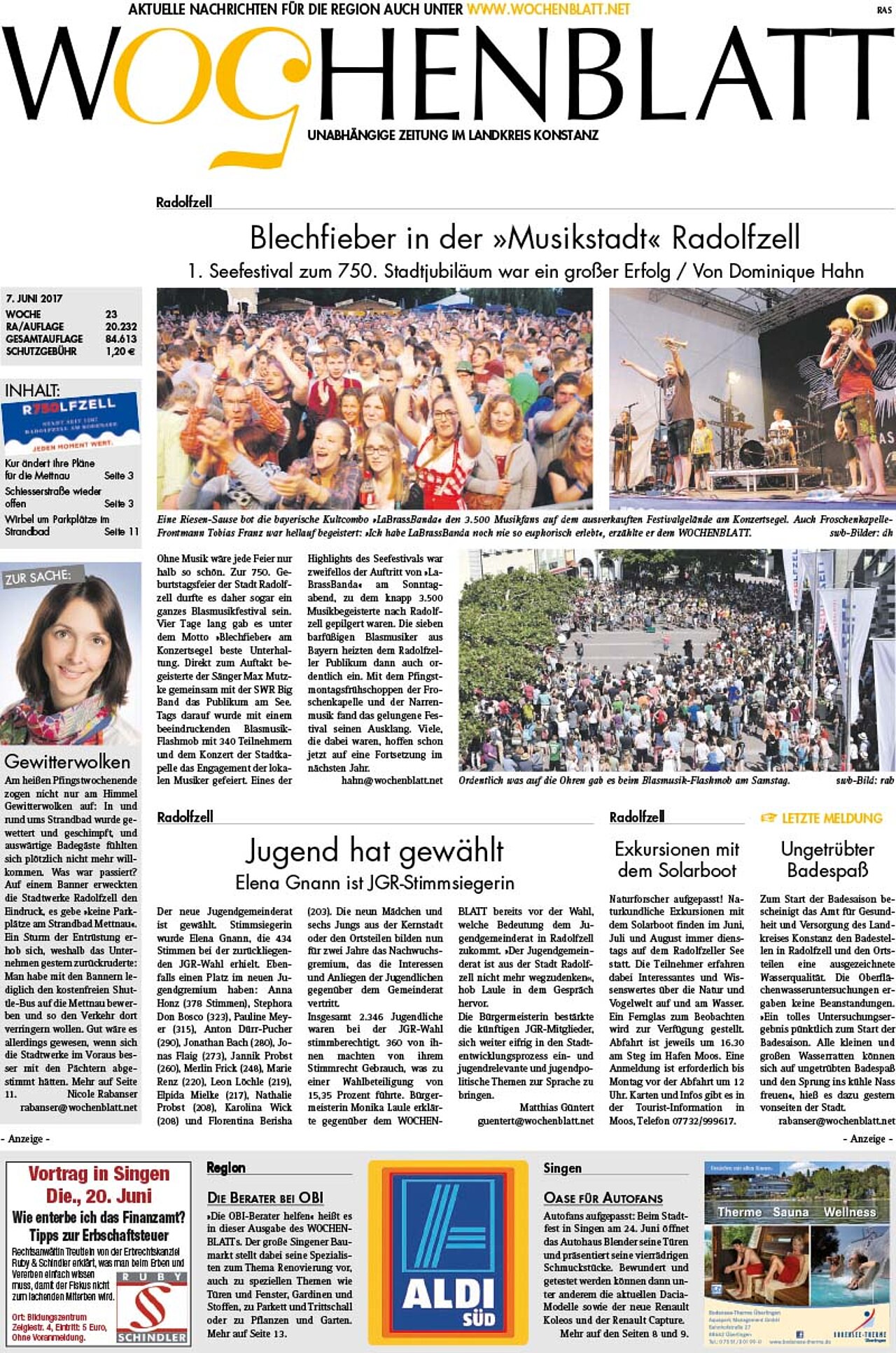 Ausgabe 23 vom 07. Juni 2017