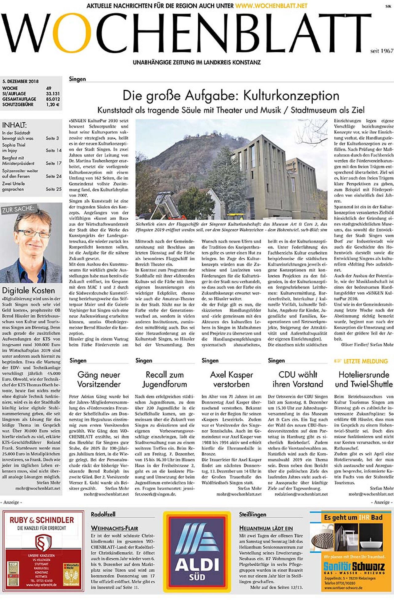 Ausgabe 49 vom 05. Dezember 2018