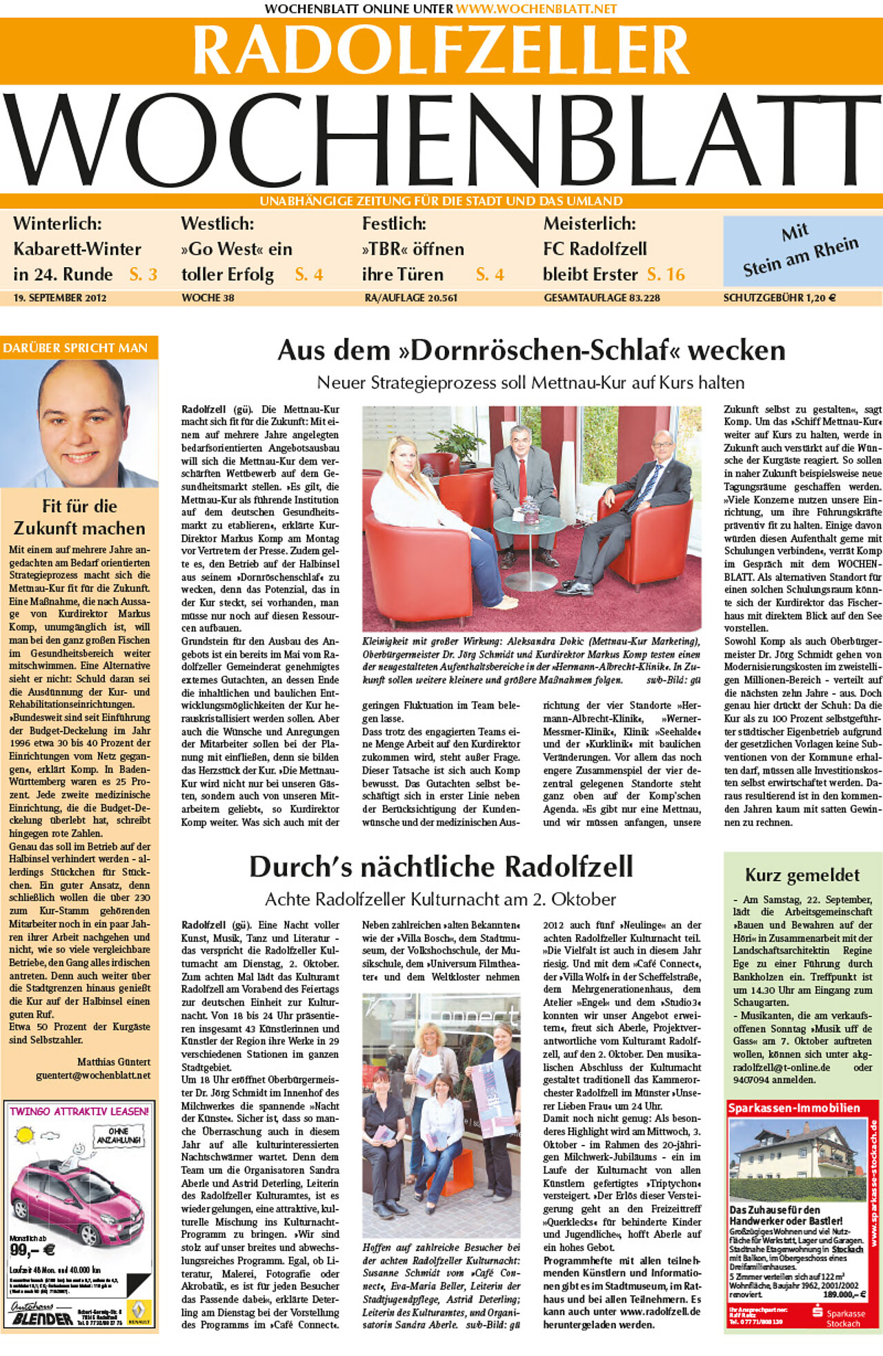 Ausgabe 38 vom 19. September 2012
