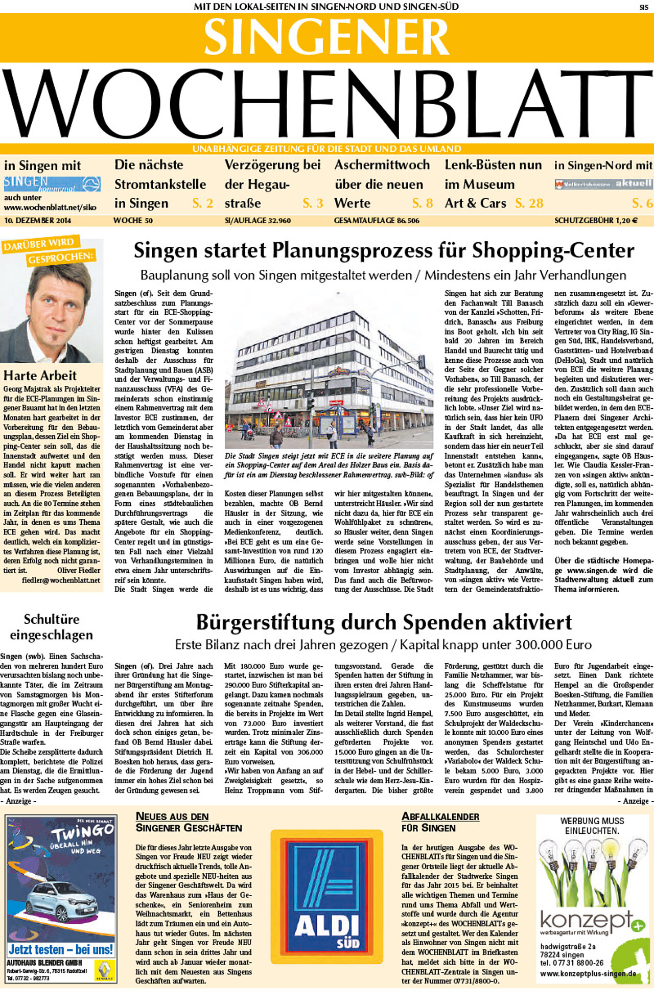 Ausgabe 50 vom 10. Dezember 2014