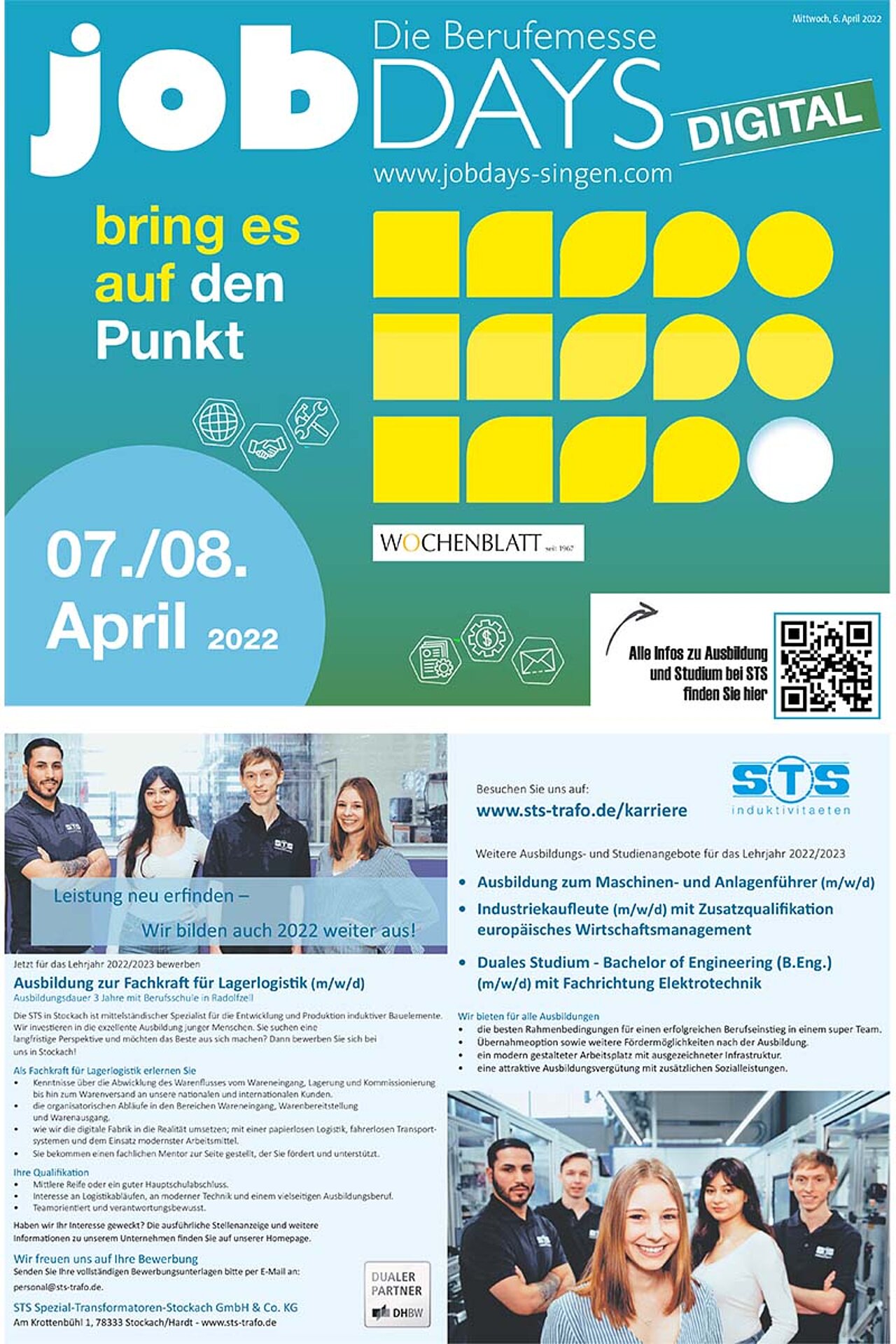 Sonderbeilage vom 6. April