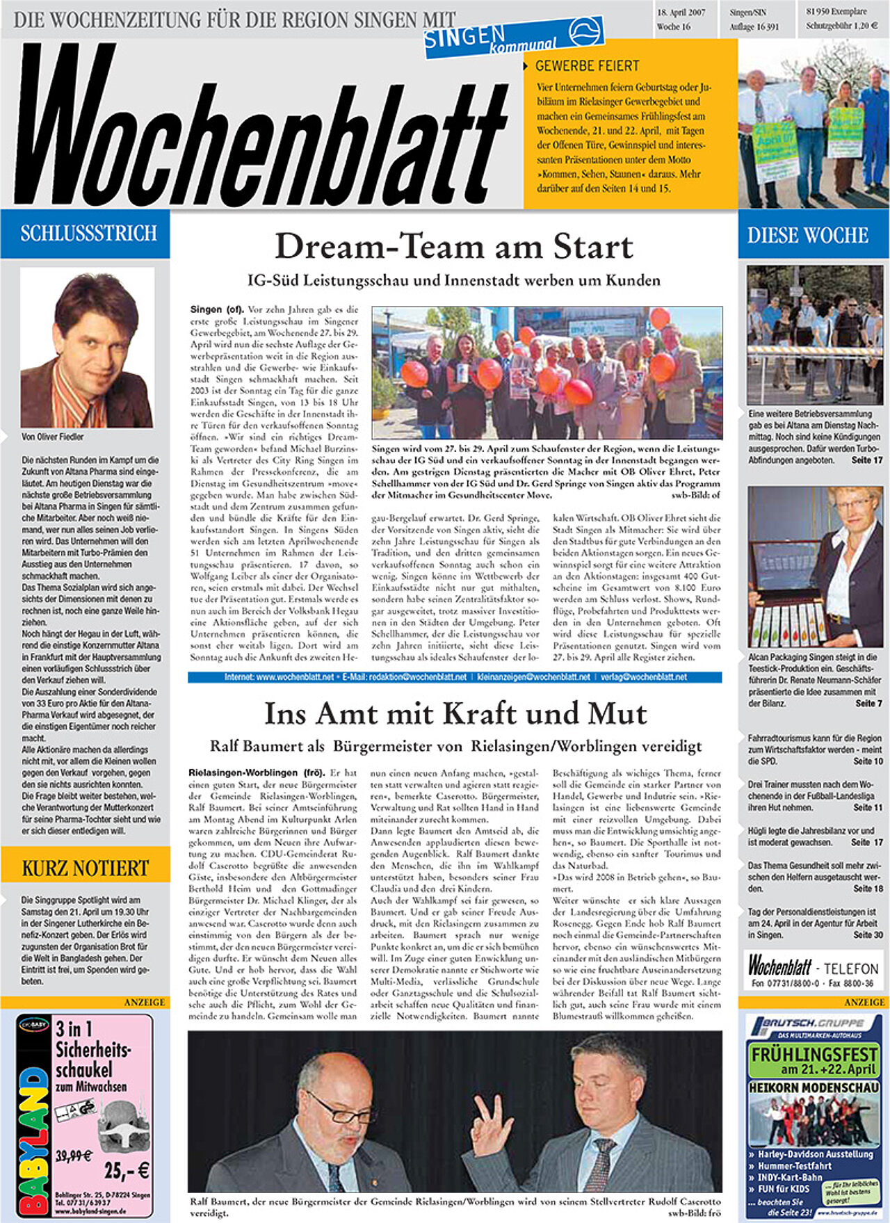 Ausgabe 16 vom 18. April 2007
