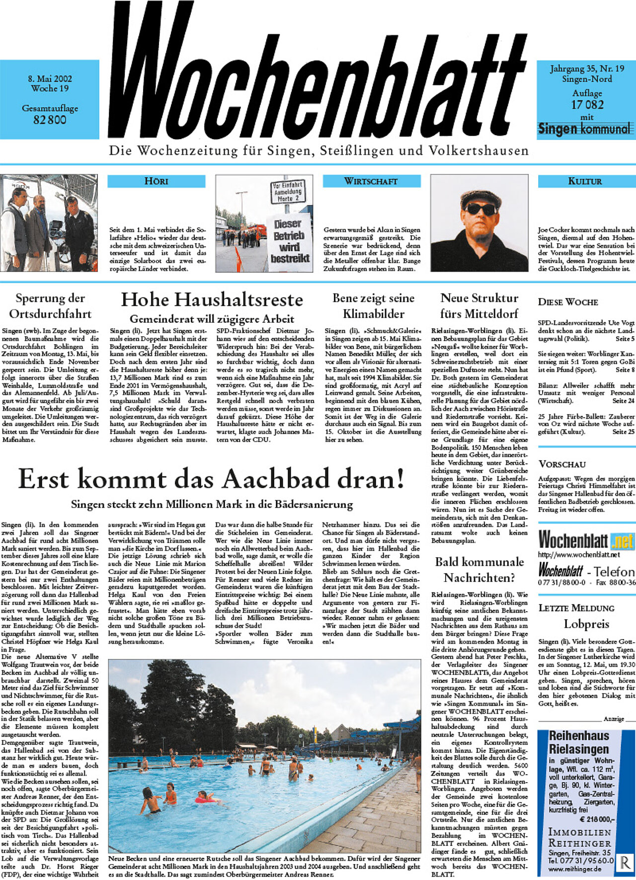 Ausgabe 19 vom 08. Mai 2002