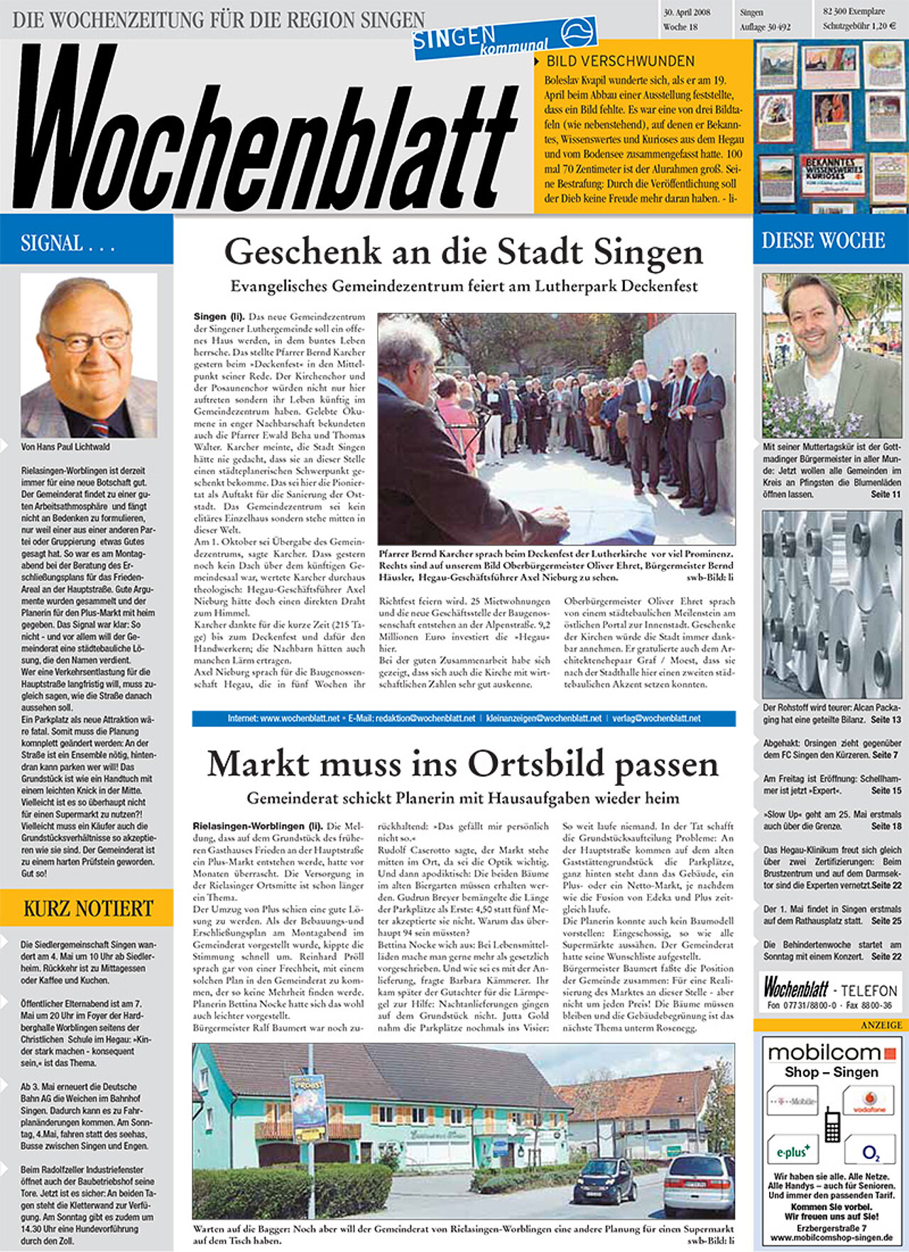 Ausgabe 18 vom 30. April 2008