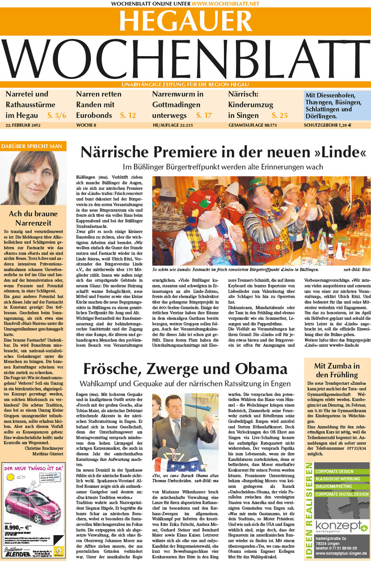 Ausgabe 08 vom 22. Februar 2012