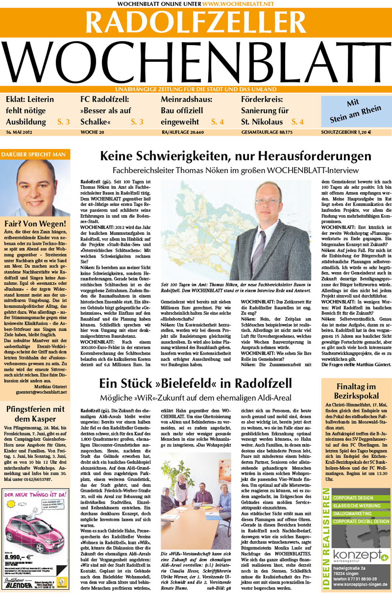 Ausgabe 20 vom 16. Mai 2012